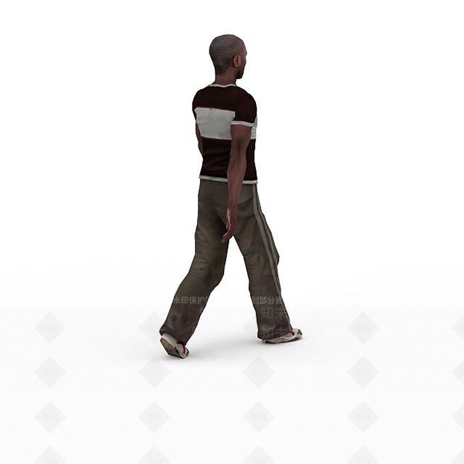现代光头黑人男孩3D模型下载【ID:1198058556】