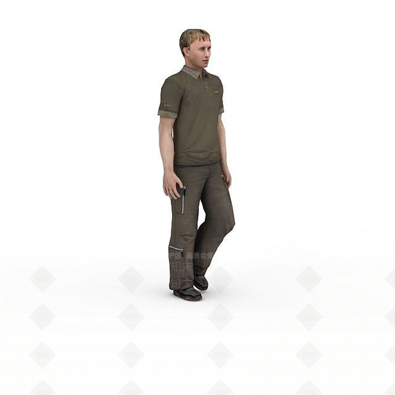 现代外国男人青年男子3D模型下载【ID:1198058620】