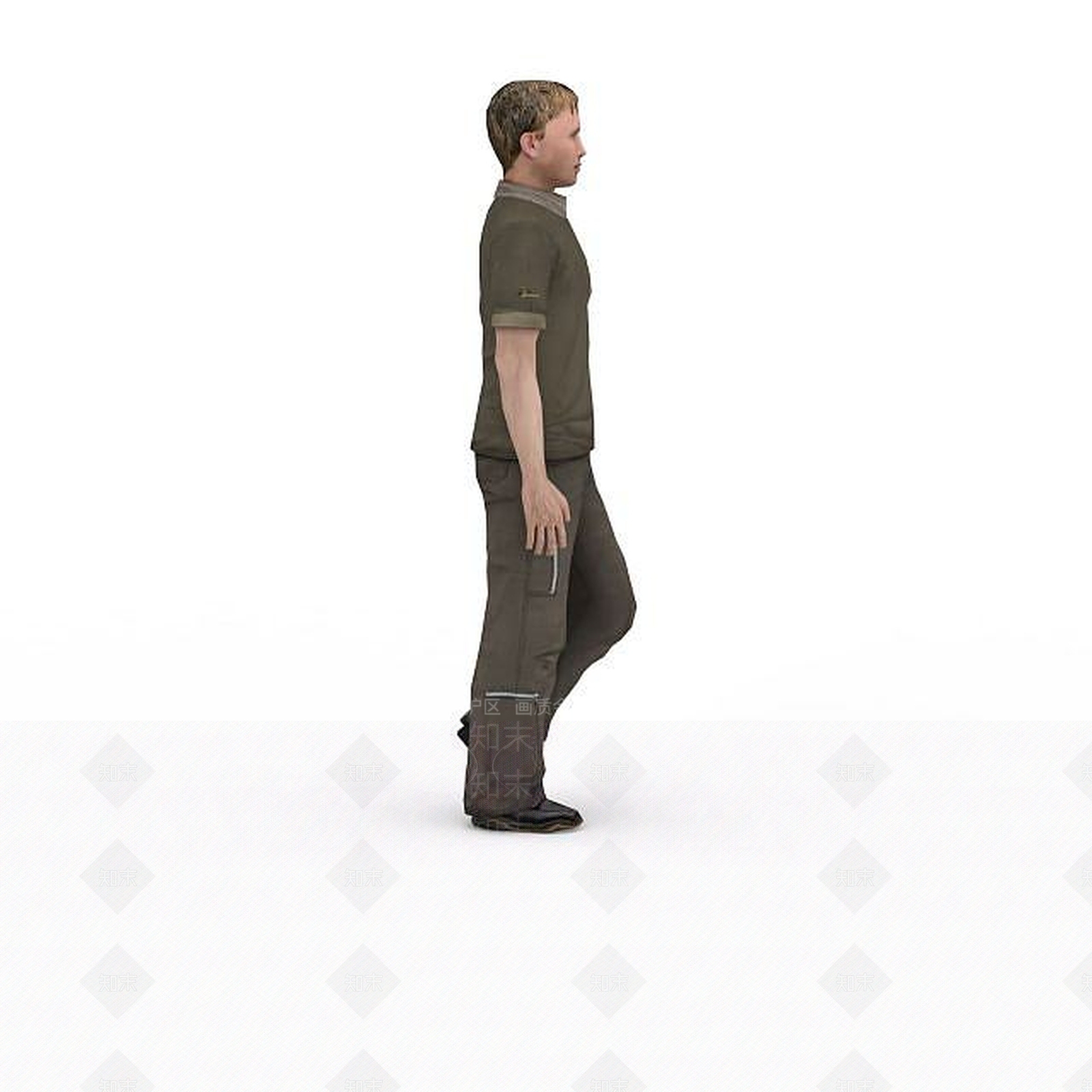 现代外国男人青年男子3D模型下载【ID:1198058620】