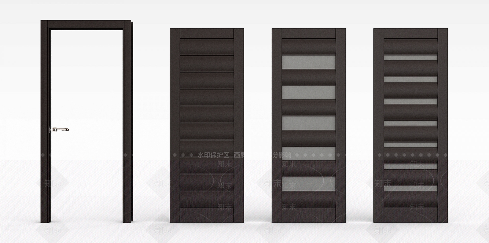 现代办公室木门3D模型下载【ID:1198059053】