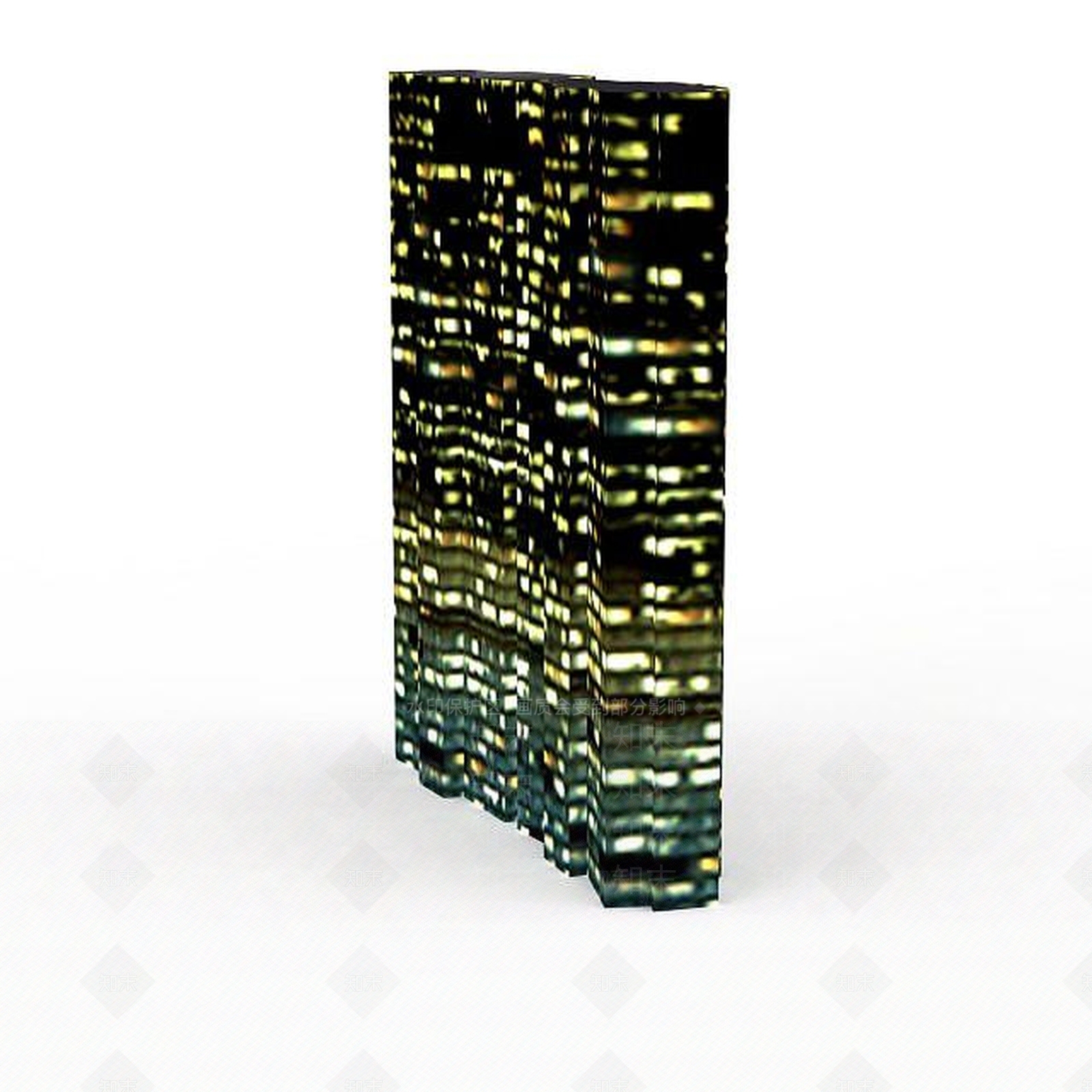现代夜景建筑3D模型下载【ID:1198059451】