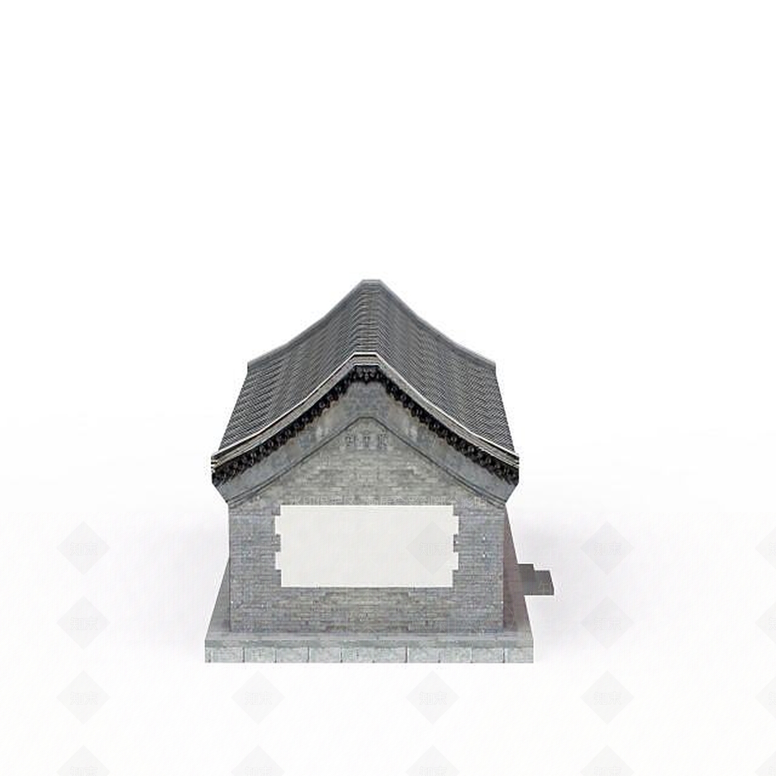 现代古代元素建筑3D模型下载【ID:1198060831】