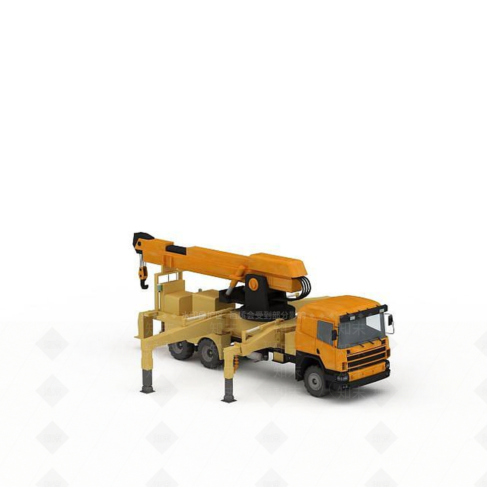 现代道路施工车3D模型下载【ID:1198061123】
