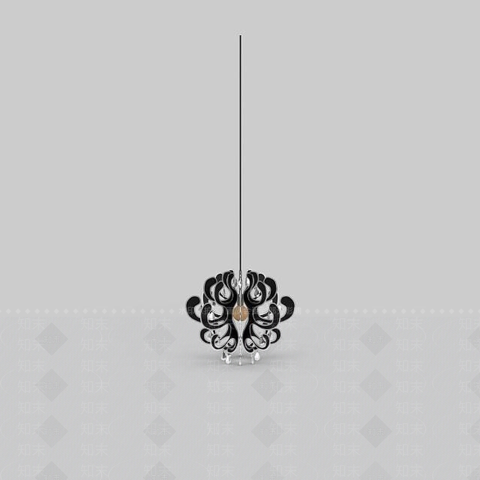 现代装饰吊灯3D模型下载【ID:1198061338】