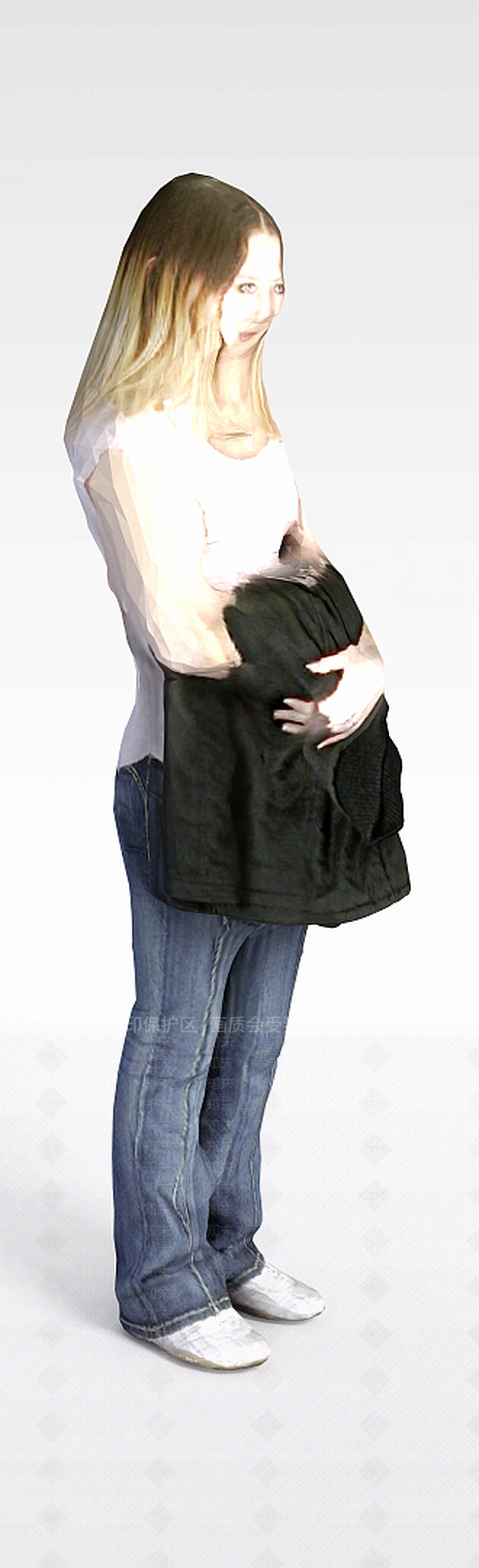 现代魅力女人3D模型下载【ID:1198064586】