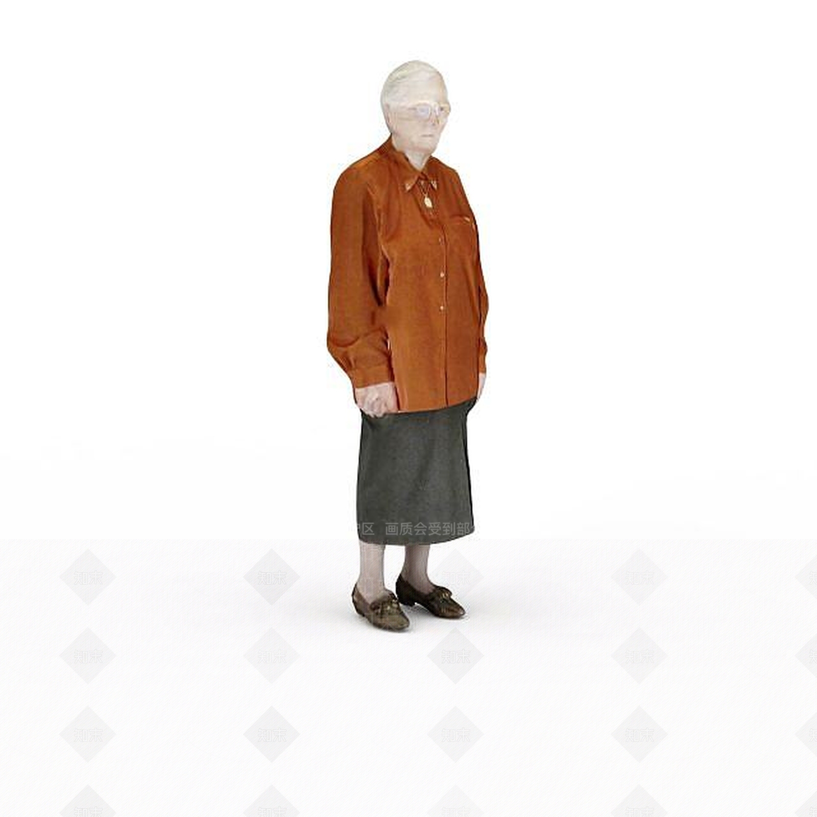 现代老年女人3D模型下载【ID:1198064761】