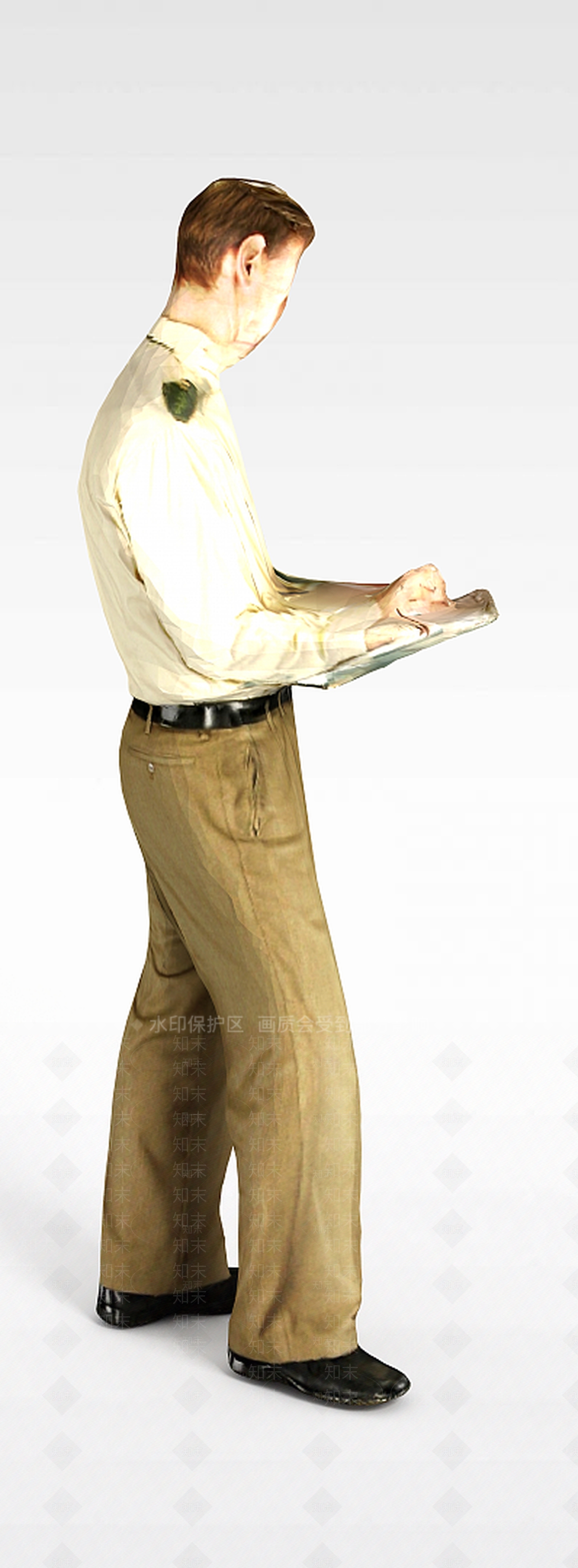 现代认真男人3D模型下载【ID:1198064868】