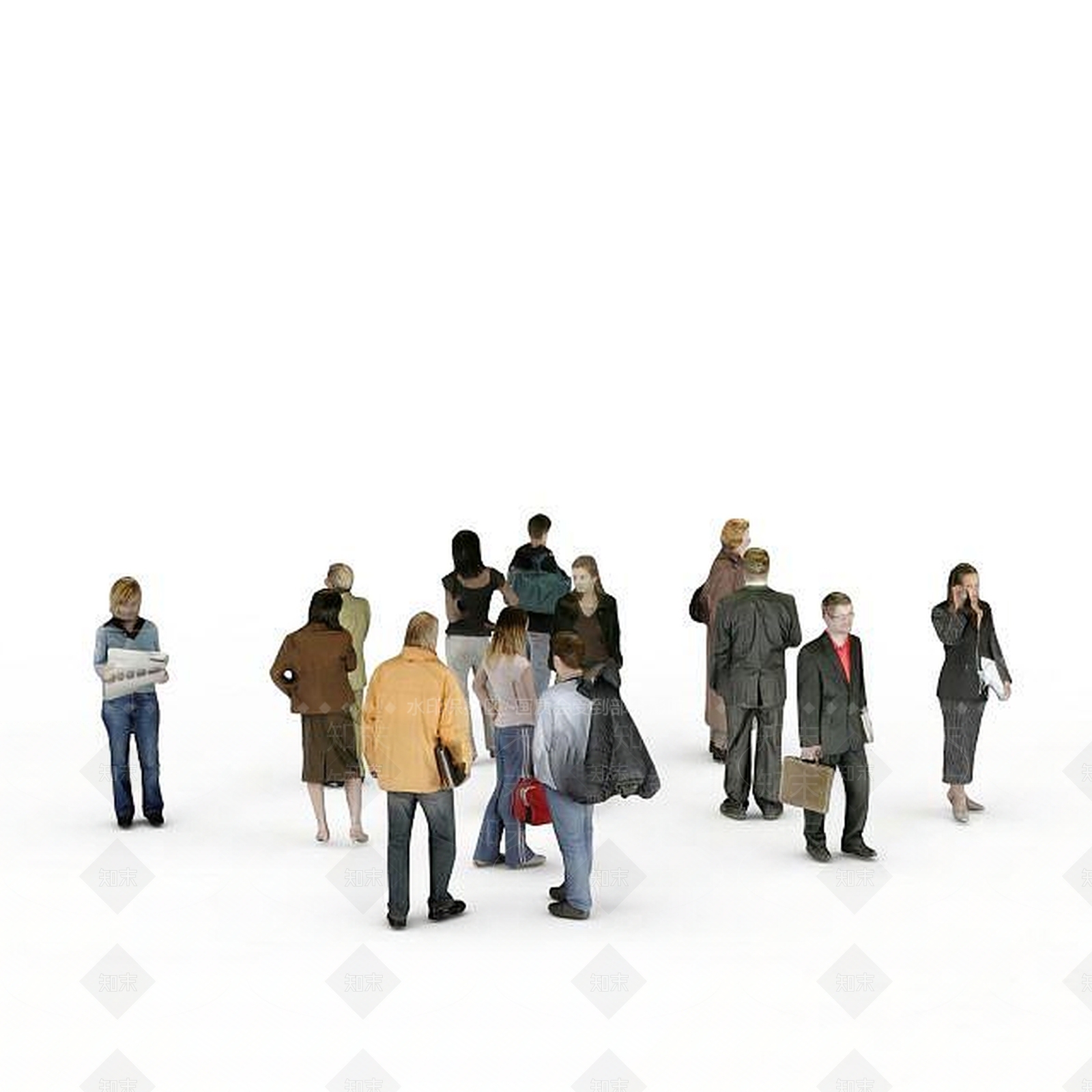 现代多人3D模型下载【ID:1198065033】