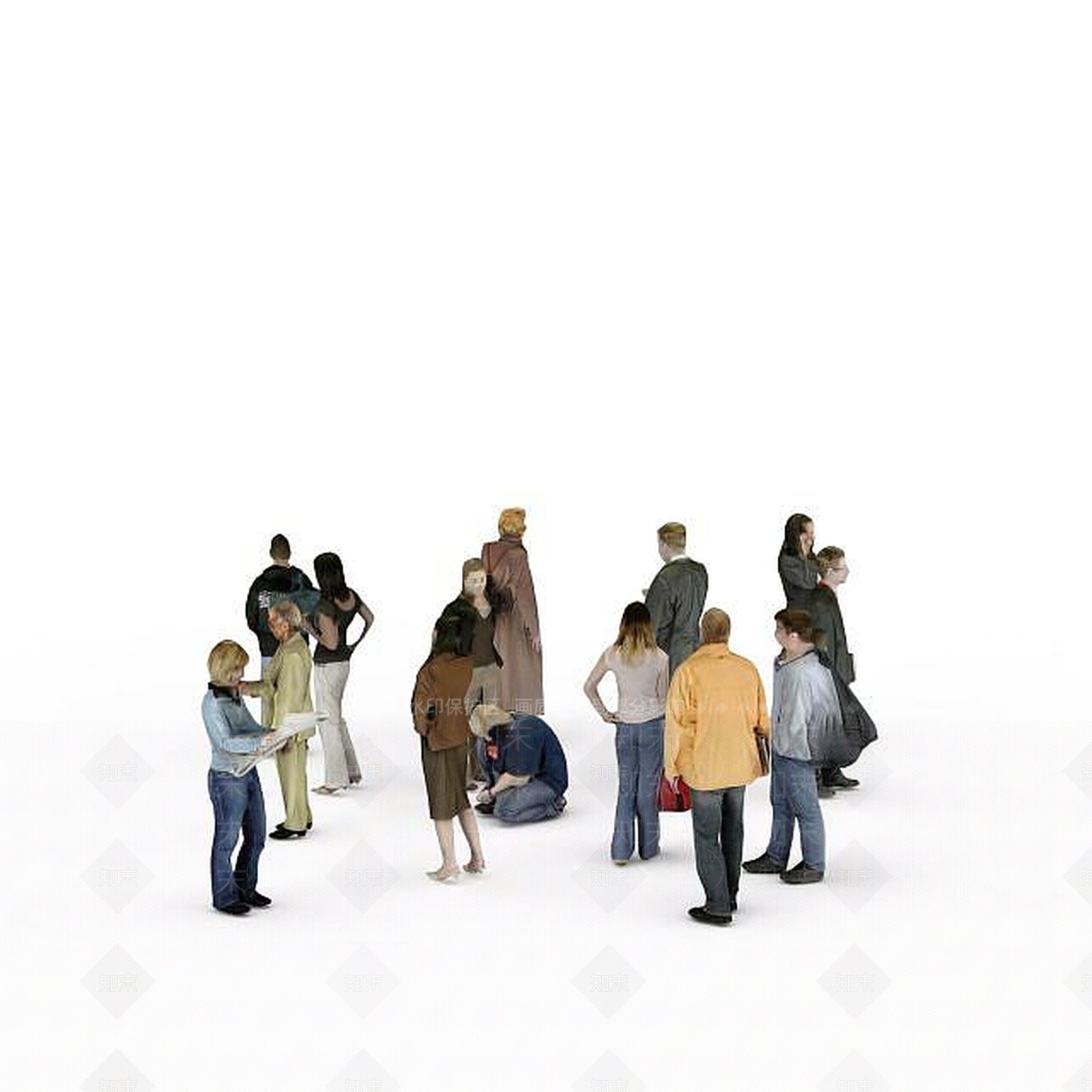 现代多人3D模型下载【ID:1198065033】