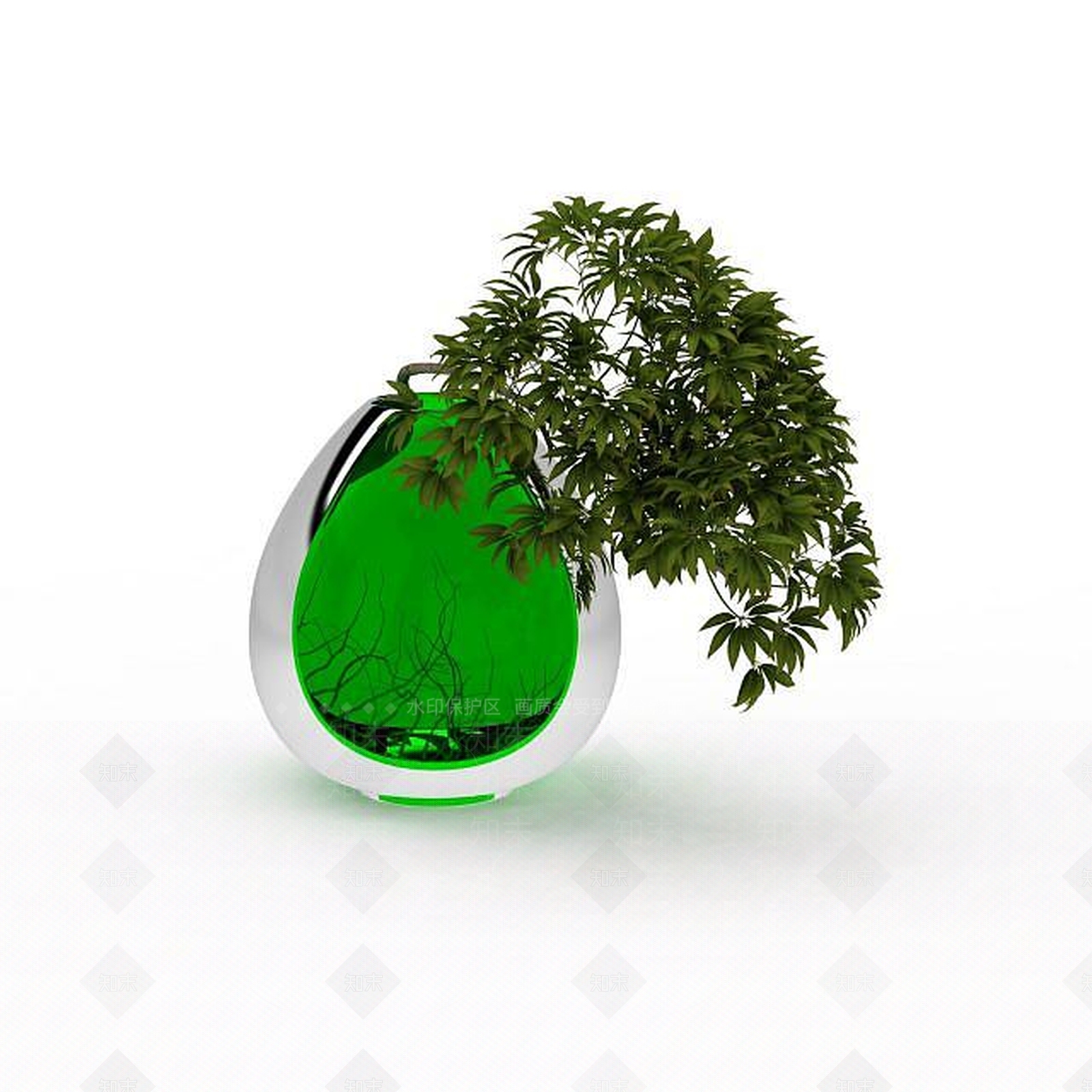 现代室内盆景3D模型下载【ID:1198065956】