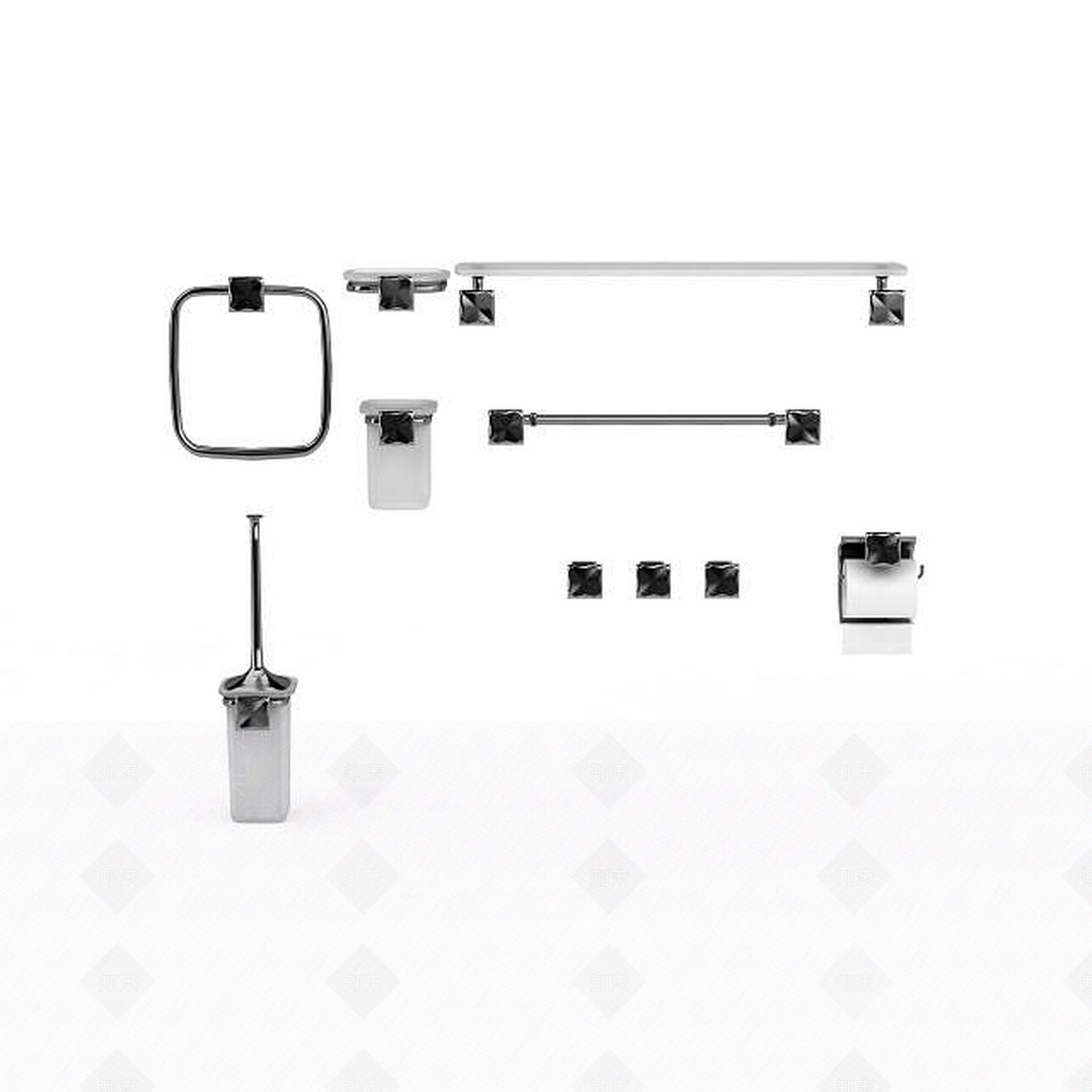 现代卫浴用品3D模型下载【ID:1198065919】