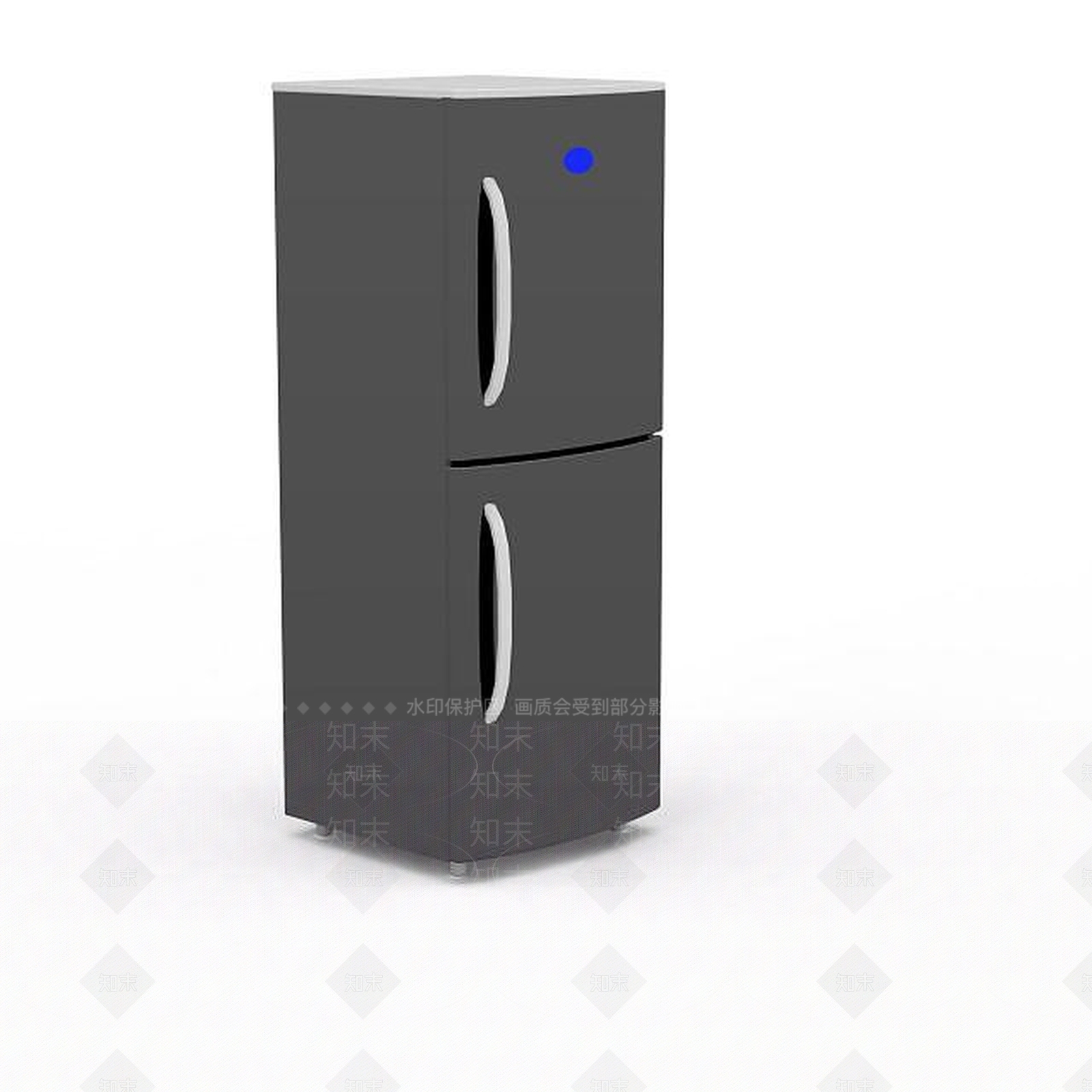 现代小型冰箱3D模型下载【ID:1198066157】