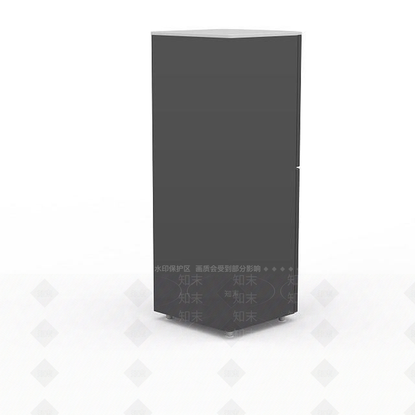 现代小型冰箱3D模型下载【ID:1198066157】