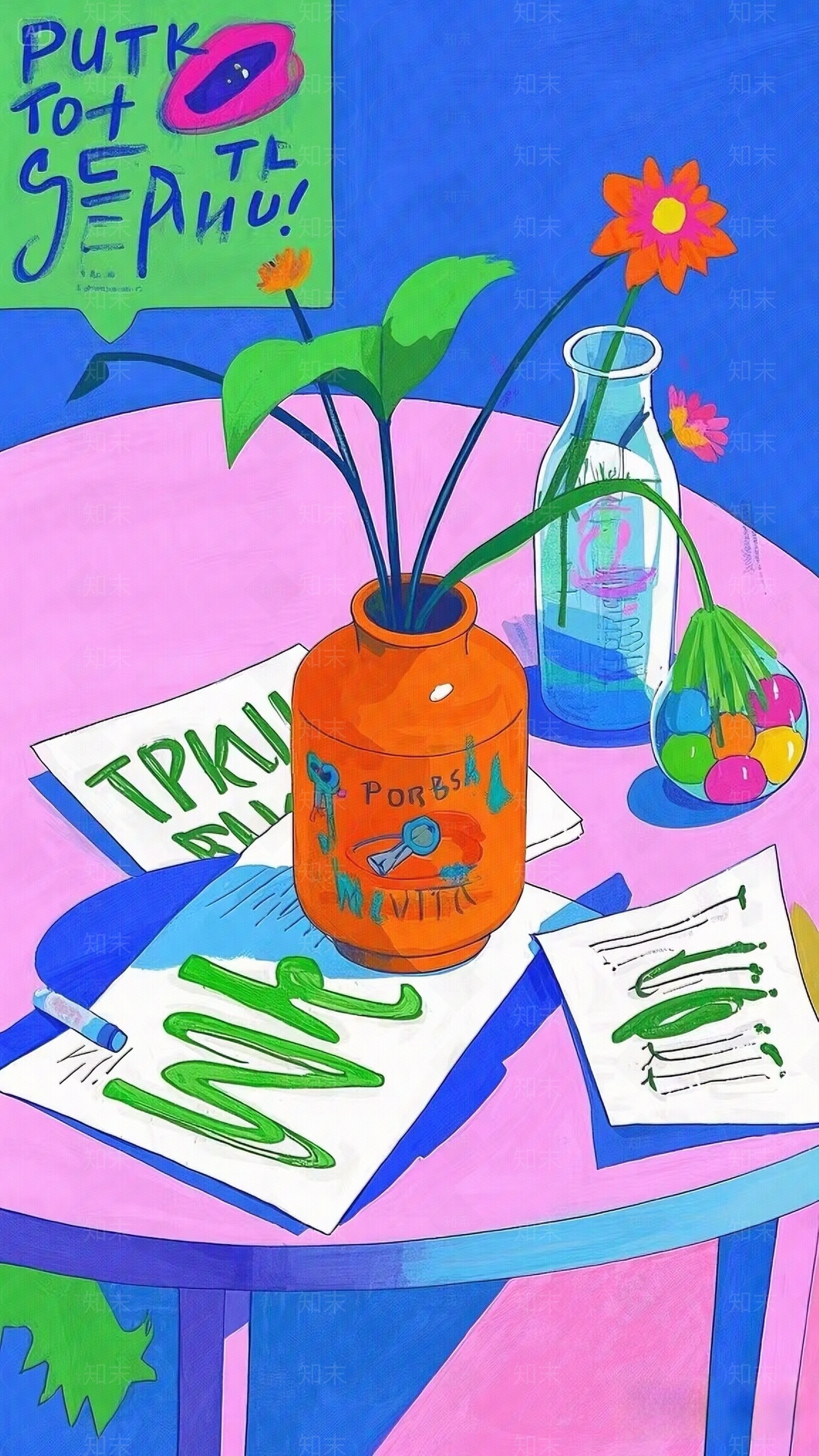 北欧简约艺术画贴图下载【ID:1198066652】