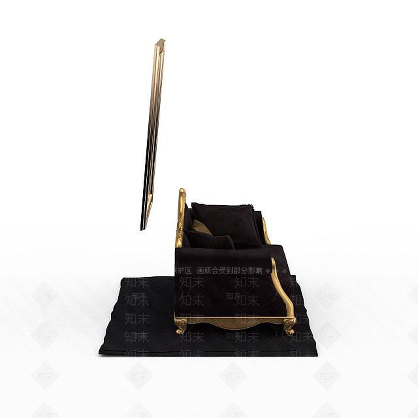 美式沙发3D模型下载【ID:1198067260】
