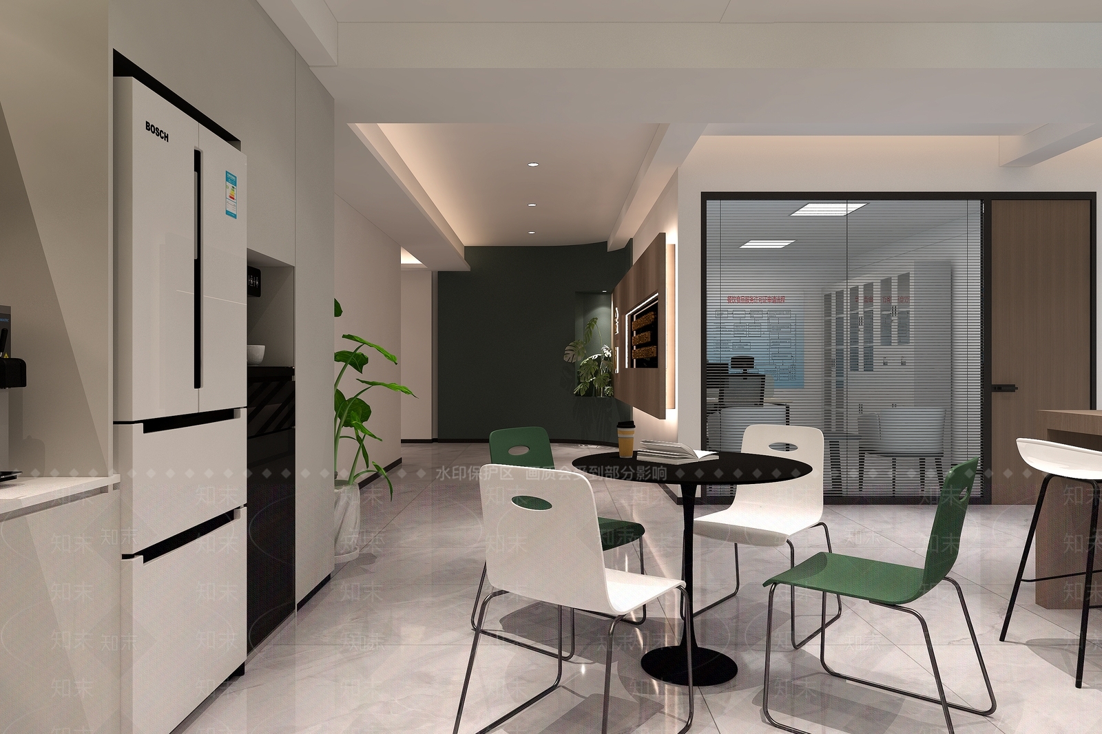 现代简约茶水间3D模型下载【ID:1198069513】