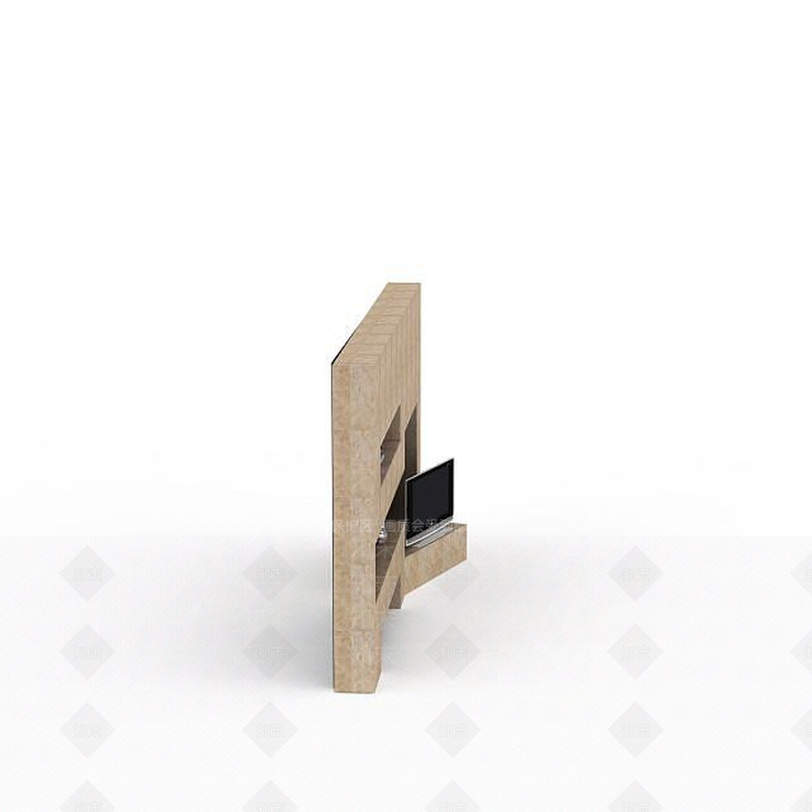 现代客厅电视背景墙3D模型下载【ID:1198068249】