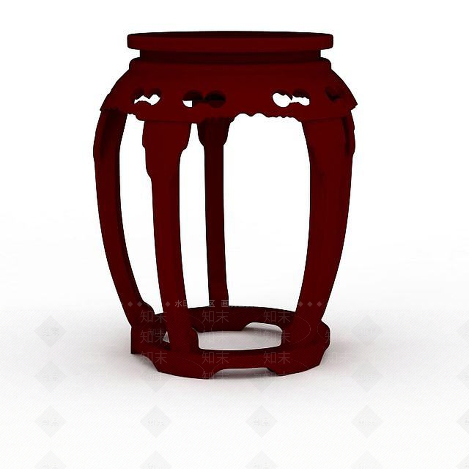 现代鼓凳3D模型下载【ID:1198070356】