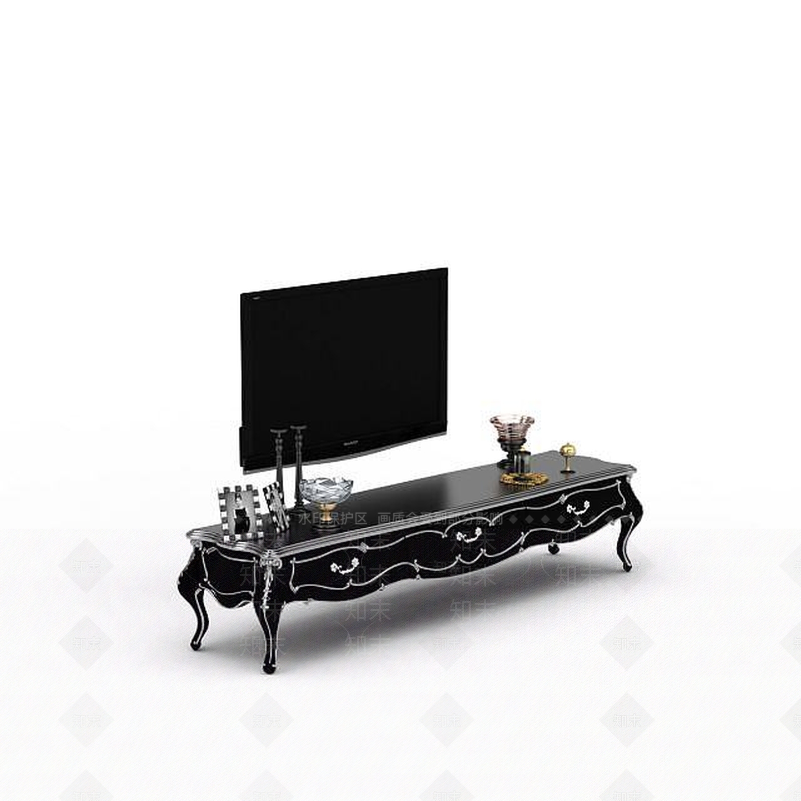 现代风格电视柜3D模型下载【ID:1198072197】