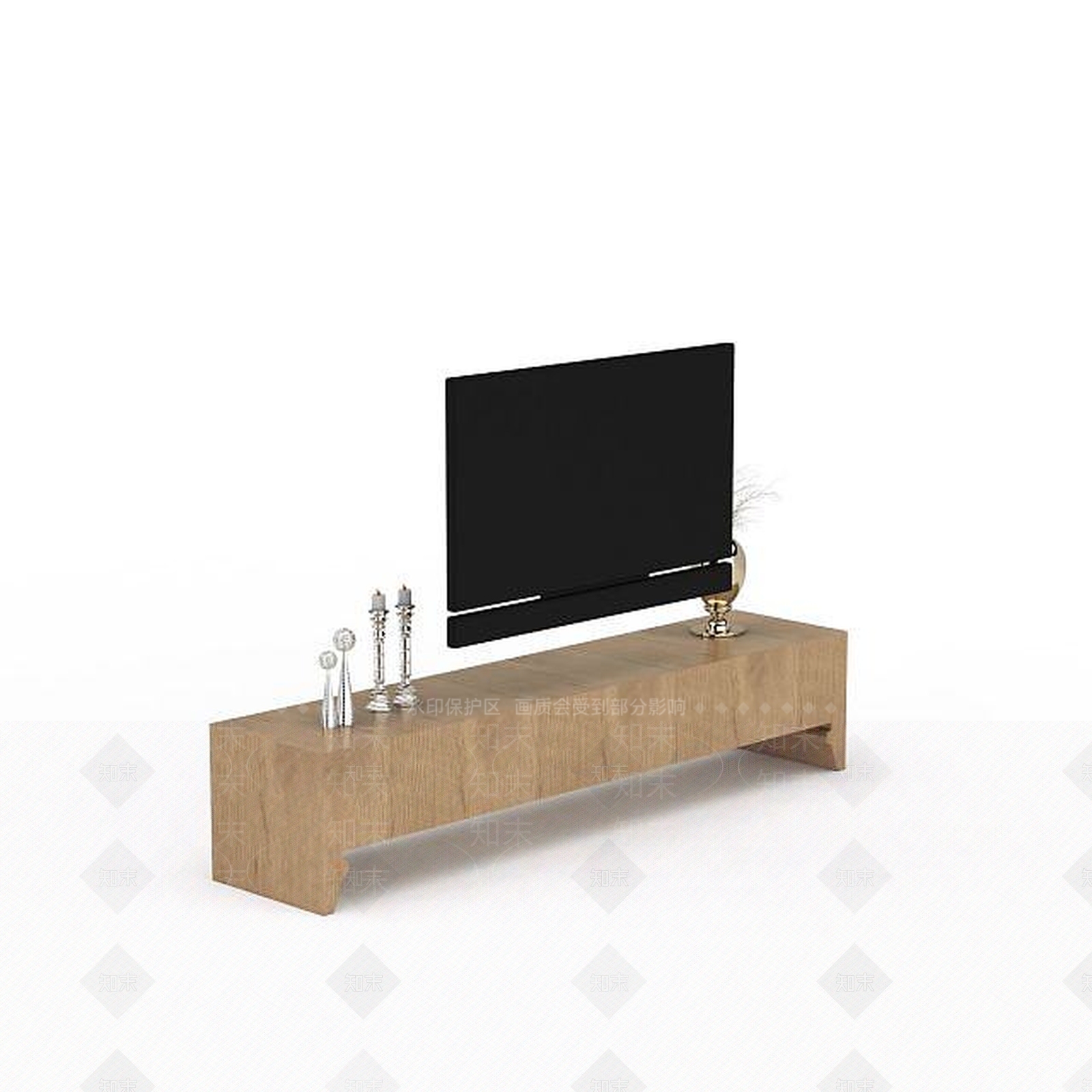 现代电视柜3D模型下载【ID:1198072505】