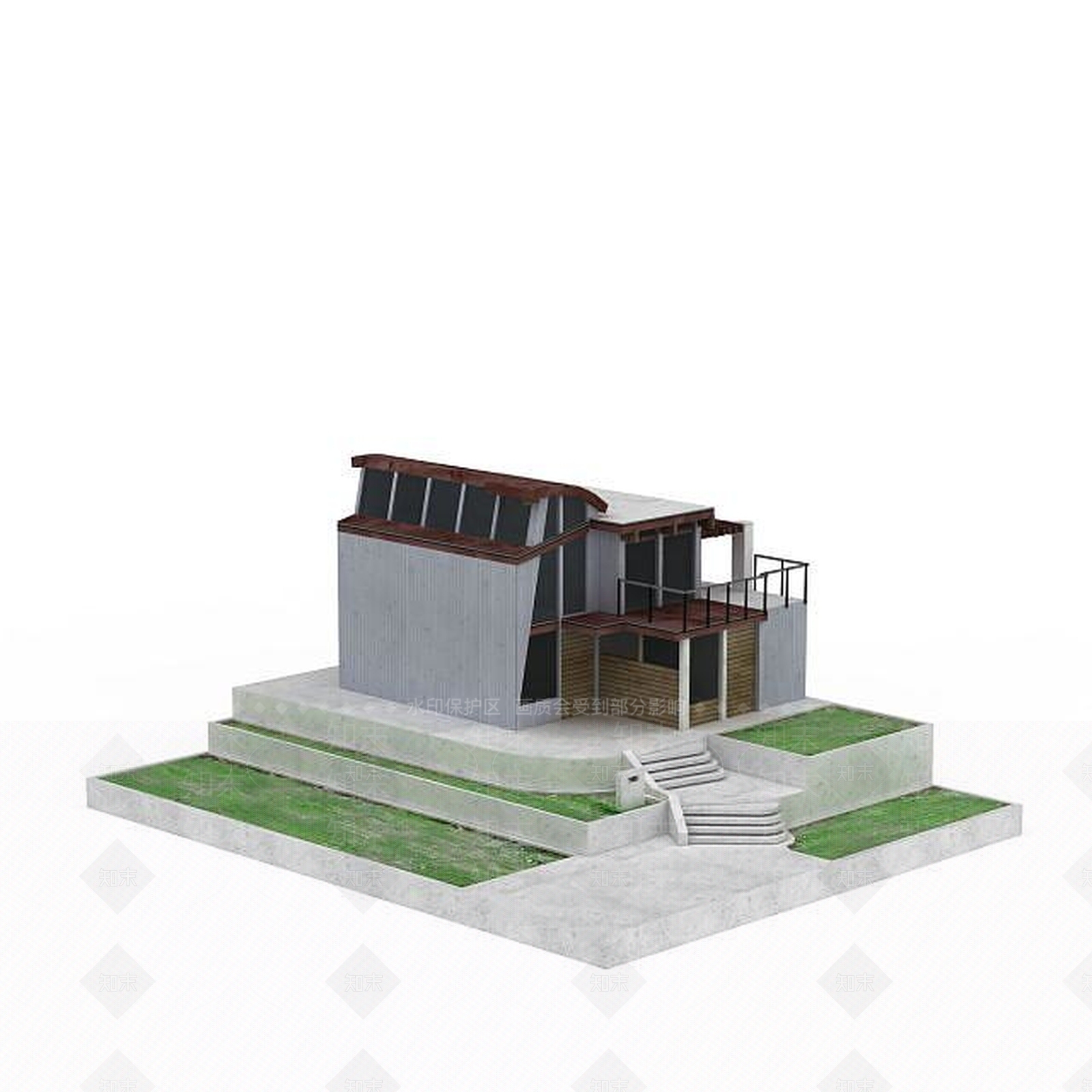 现代建筑3D模型下载【ID:1198072656】