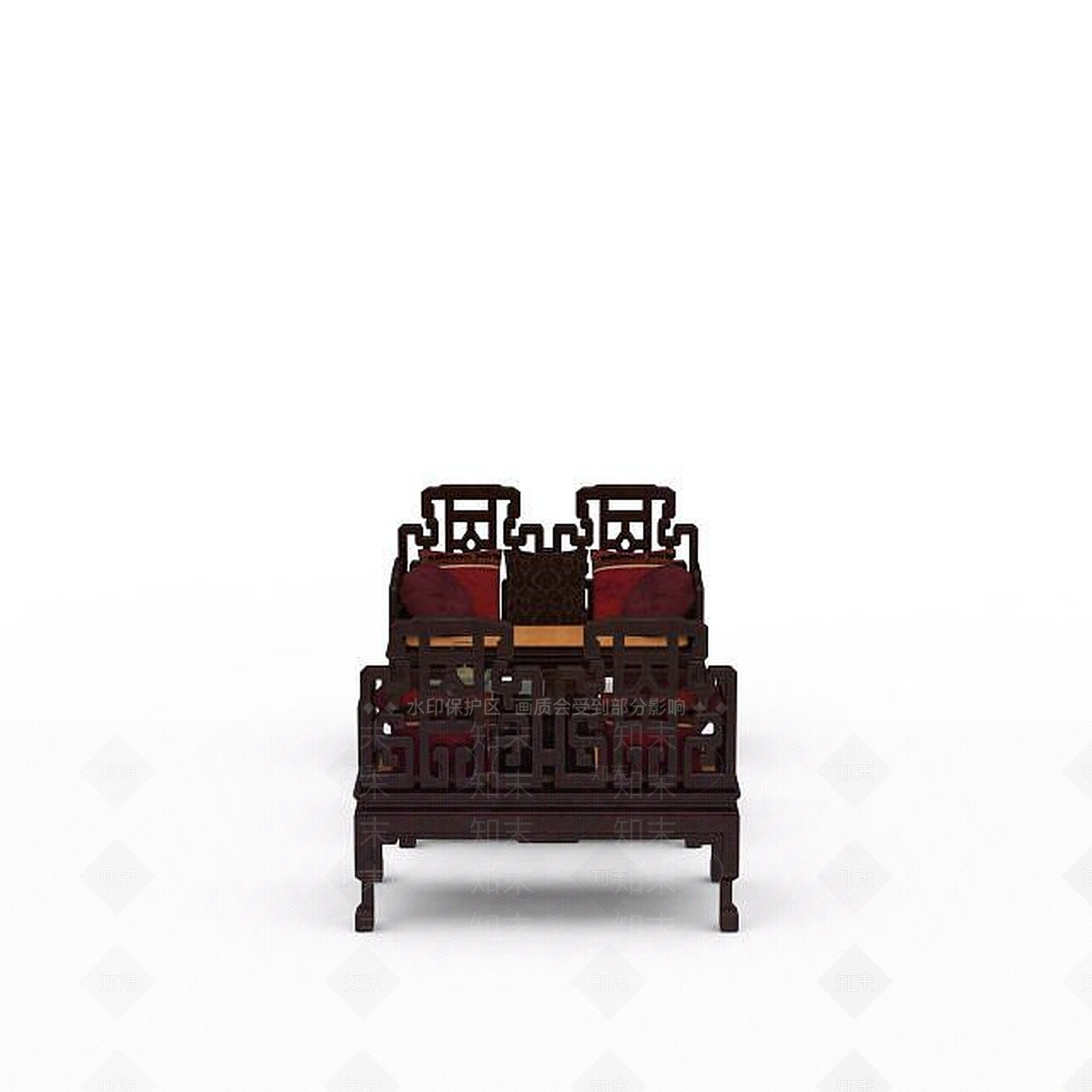 中式组合沙发3D模型下载【ID:1198073050】