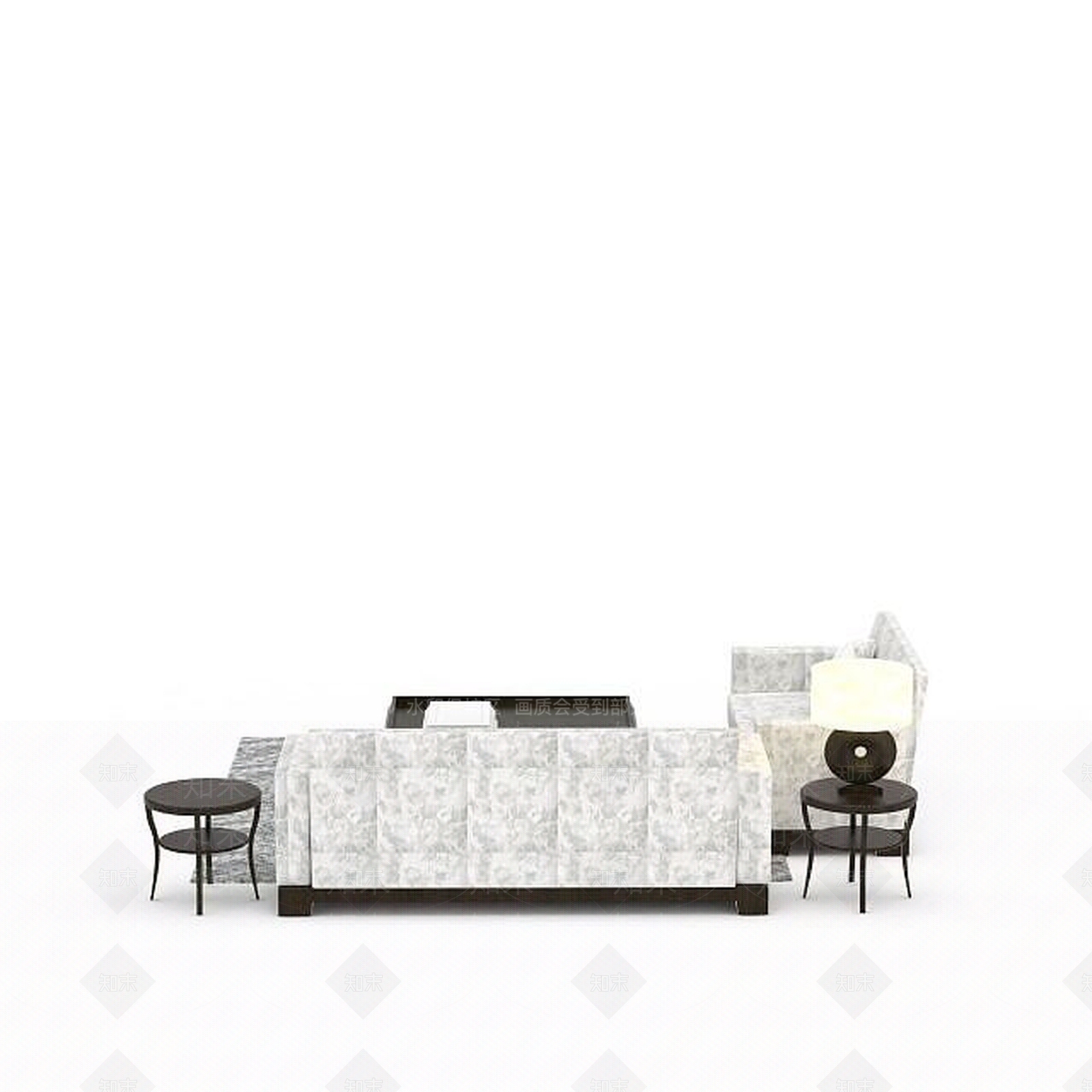 现代风格沙发组合3D模型下载【ID:1198073644】