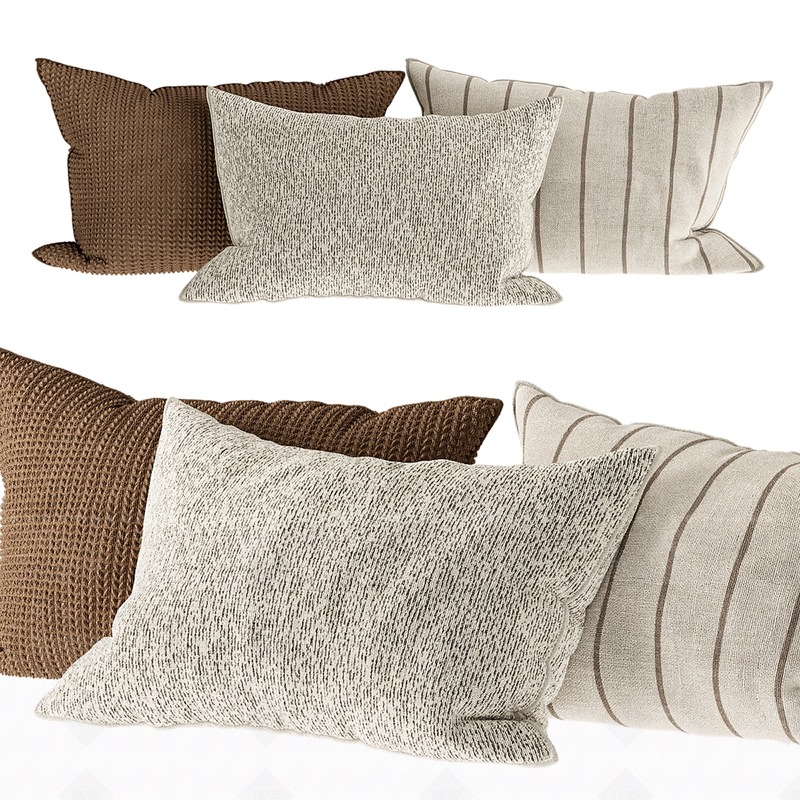 现代奶油抱枕3D模型下载【ID:1198073854】