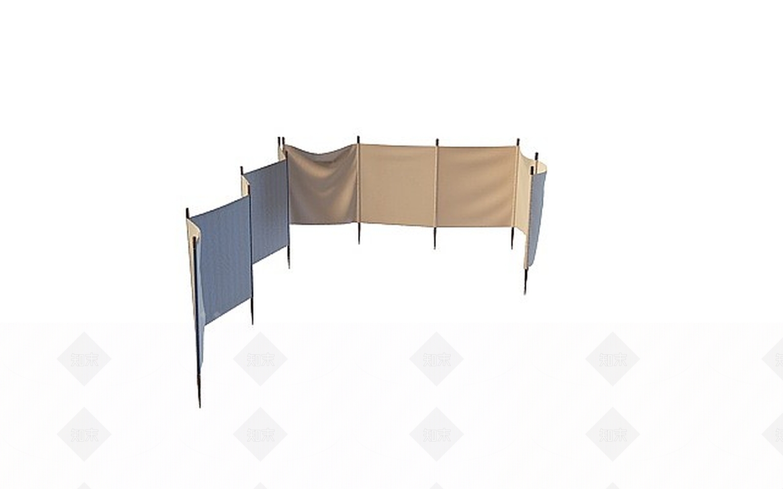 现代围帐3D模型下载【ID:1198074097】