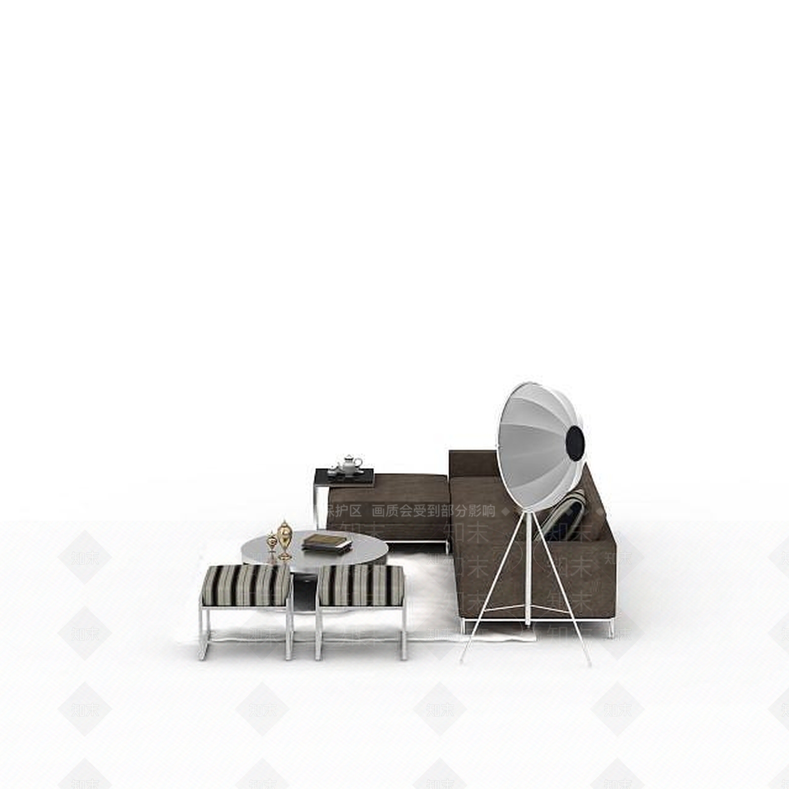 现代简约风格沙发3D模型下载【ID:1198075556】