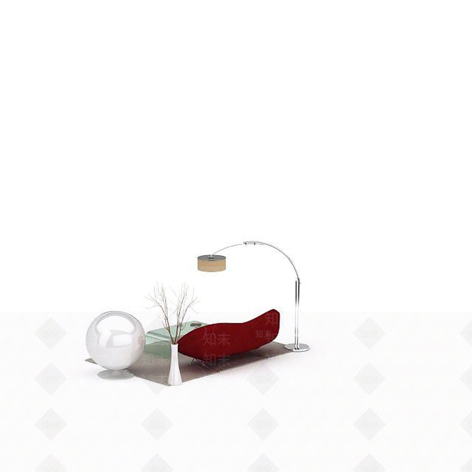 北欧风格球椅3D模型下载【ID:1198076517】