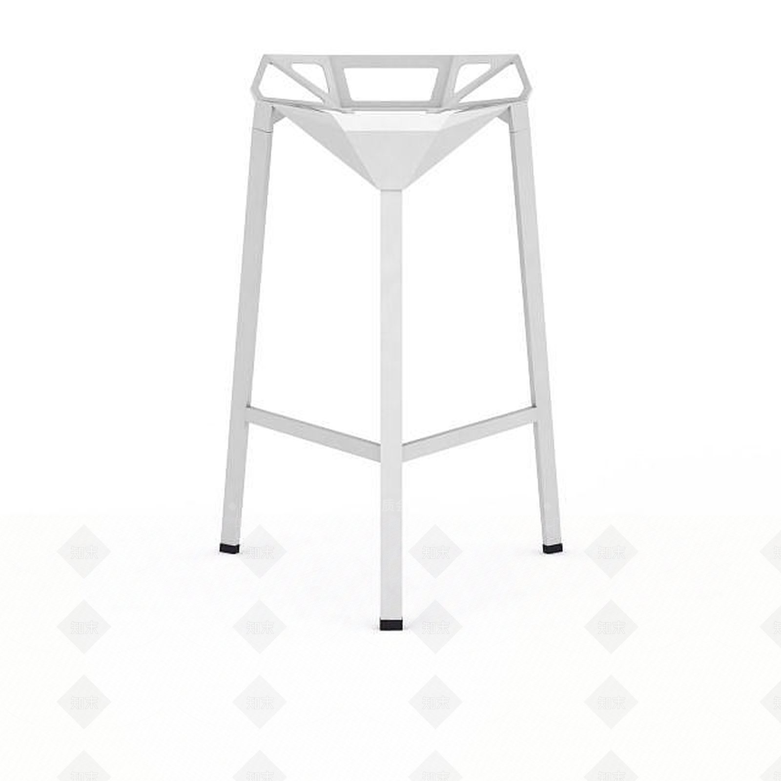 现代简约吧台椅3D模型下载【ID:1198076688】