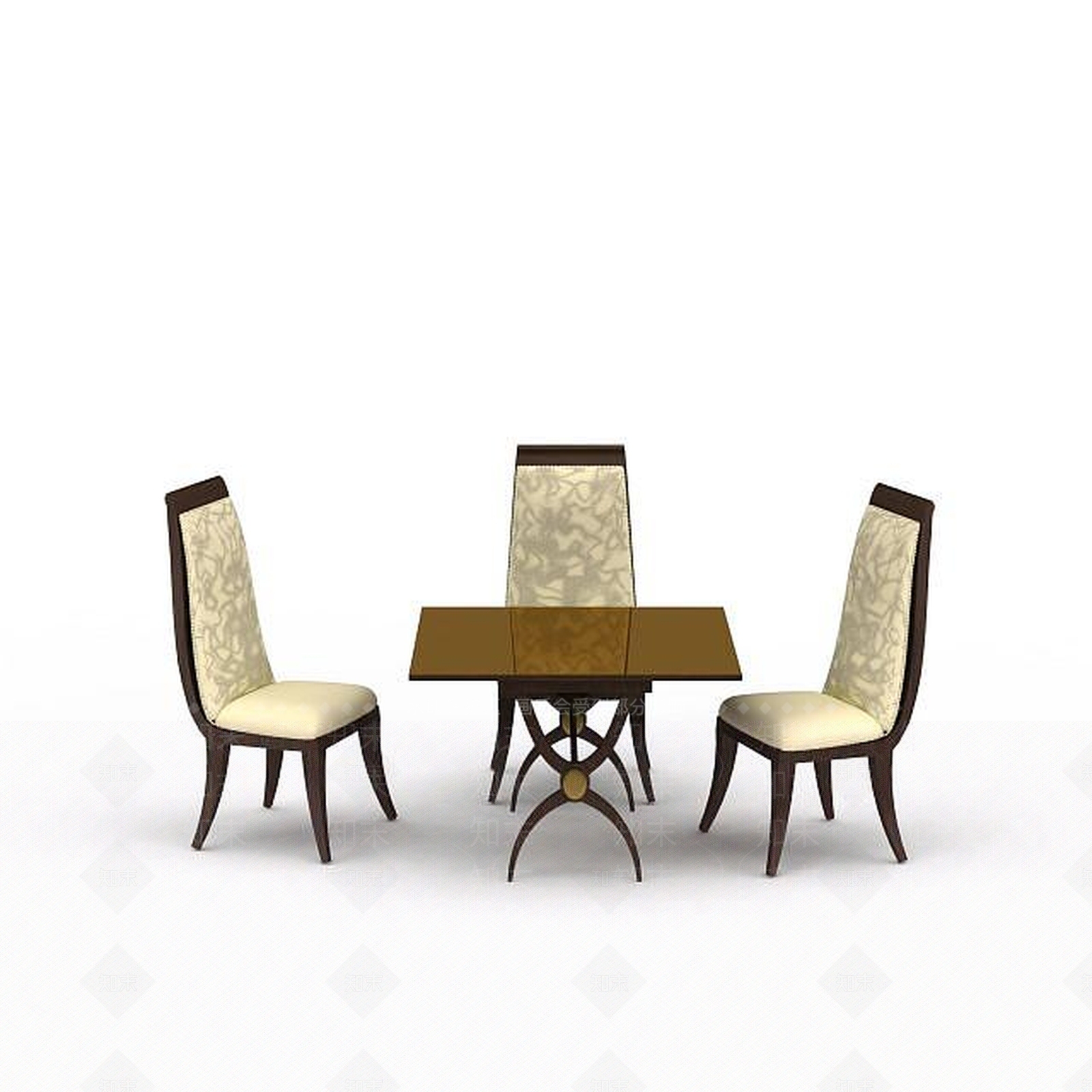 现代休闲桌椅组合3D模型下载【ID:1198077632】