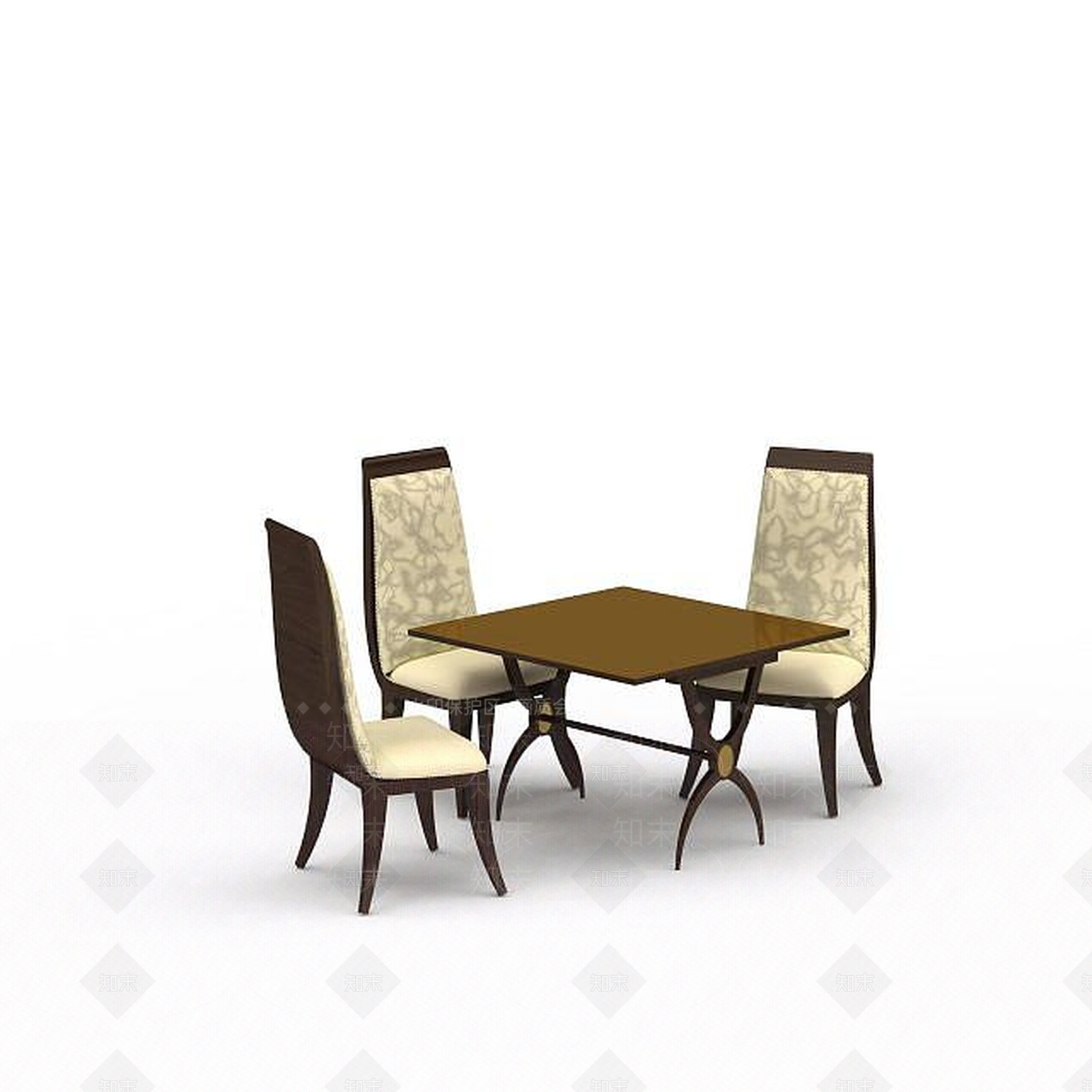 现代休闲桌椅组合3D模型下载【ID:1198077632】