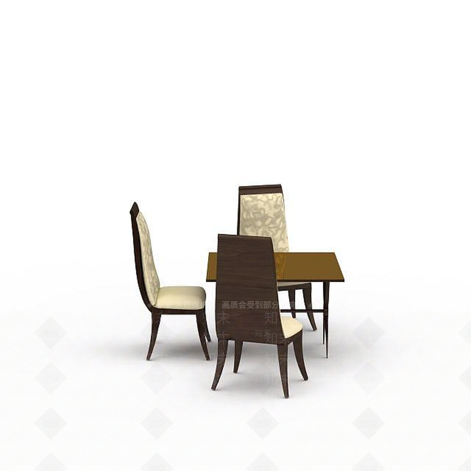 现代休闲桌椅组合3D模型下载【ID:1198077632】
