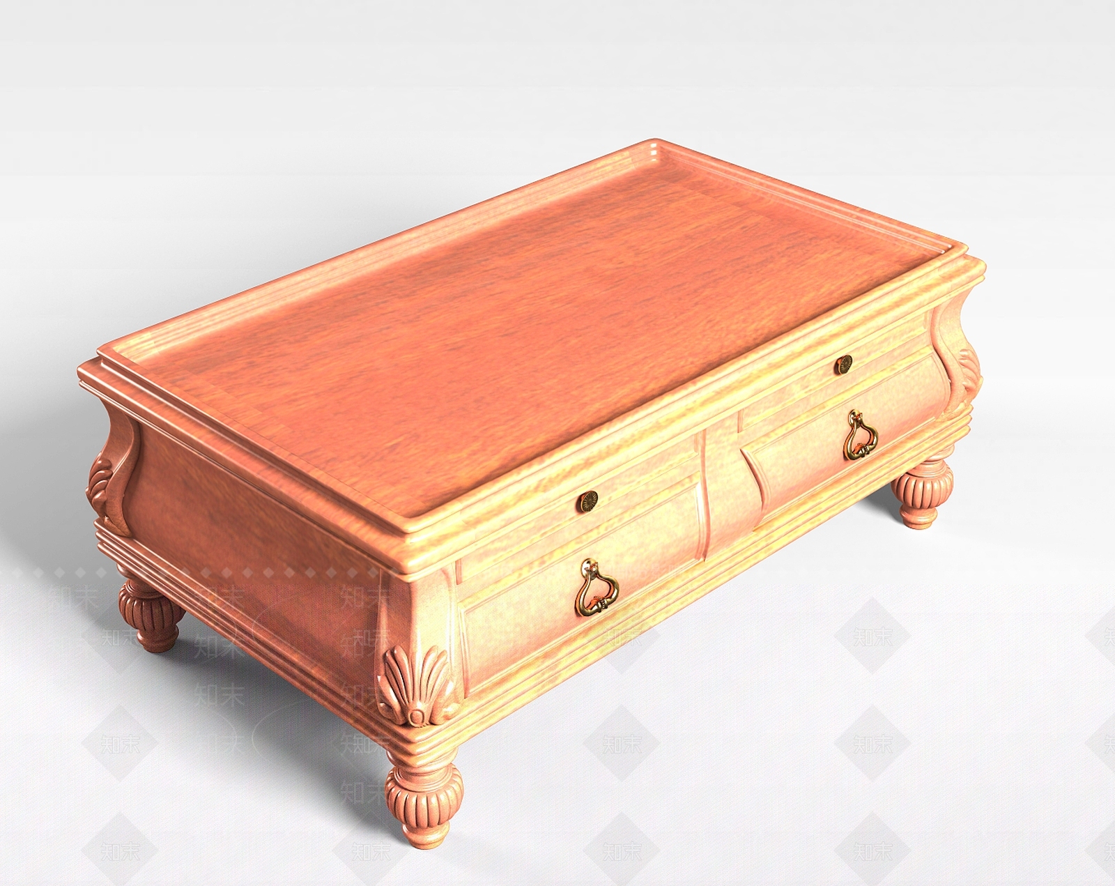 现代客厅桌子3D模型下载【ID:1198077976】