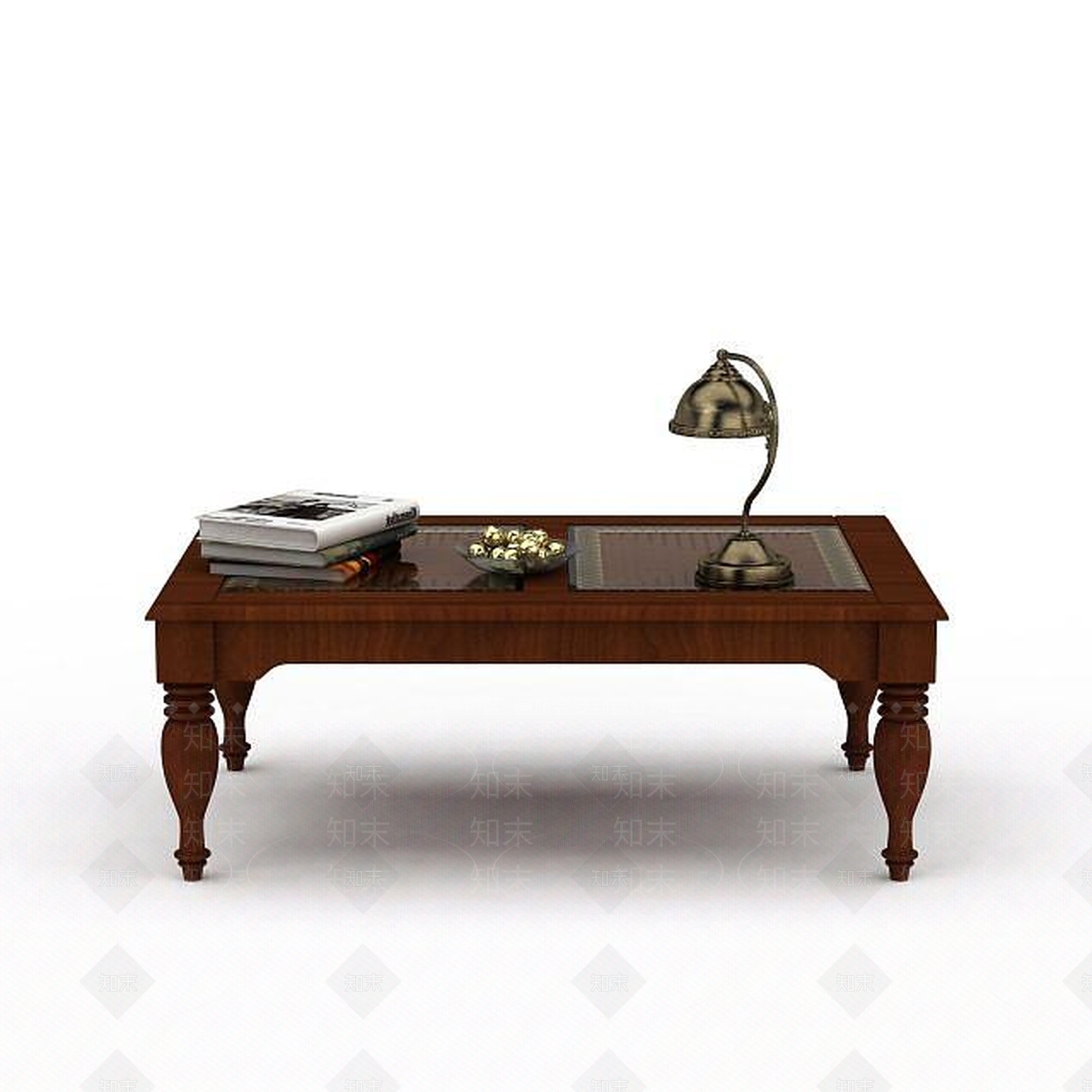 现代实木桌子3D模型下载【ID:1198078354】