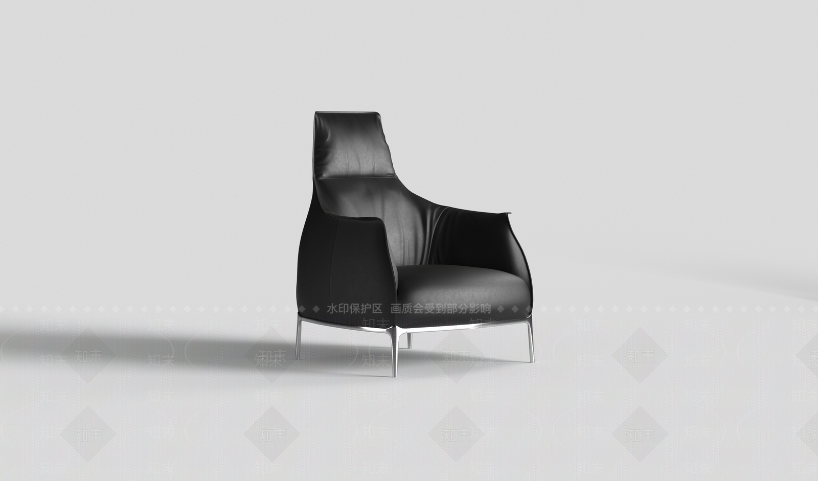 现代意式休闲椅3D模型下载【ID:1198078471】