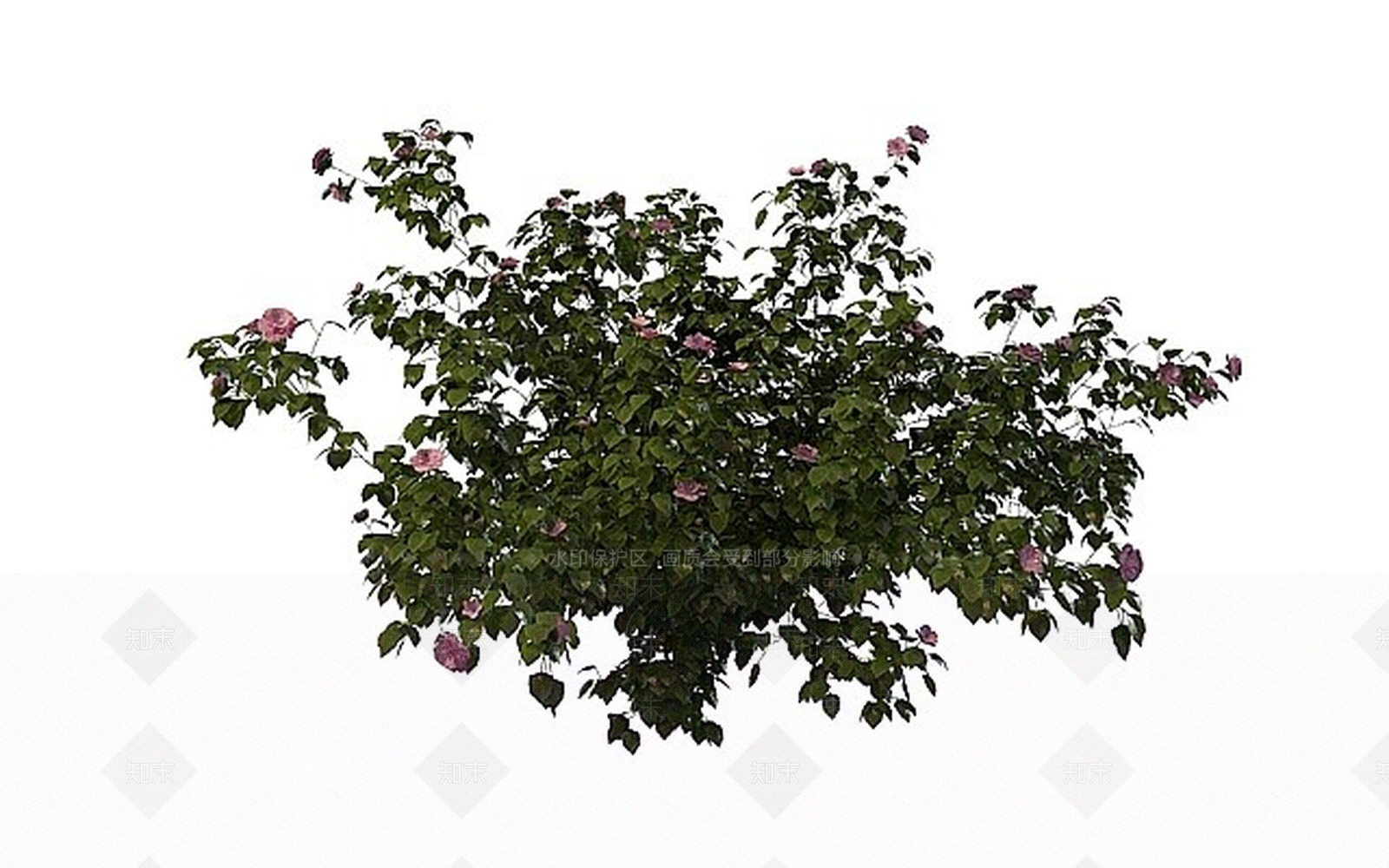现代粉色小花3D模型下载【ID:1198079221】