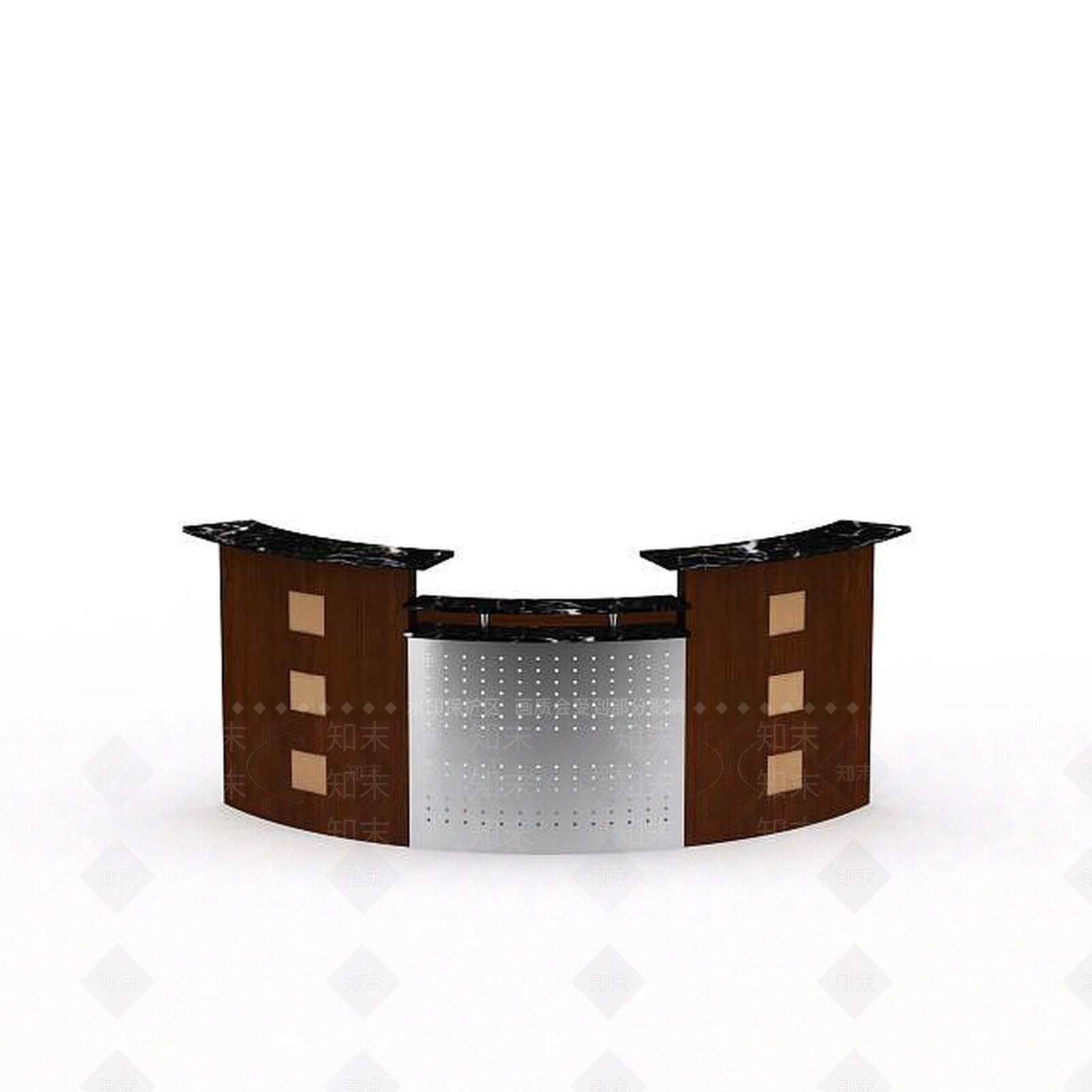 现代接待台3D模型下载【ID:1198080560】