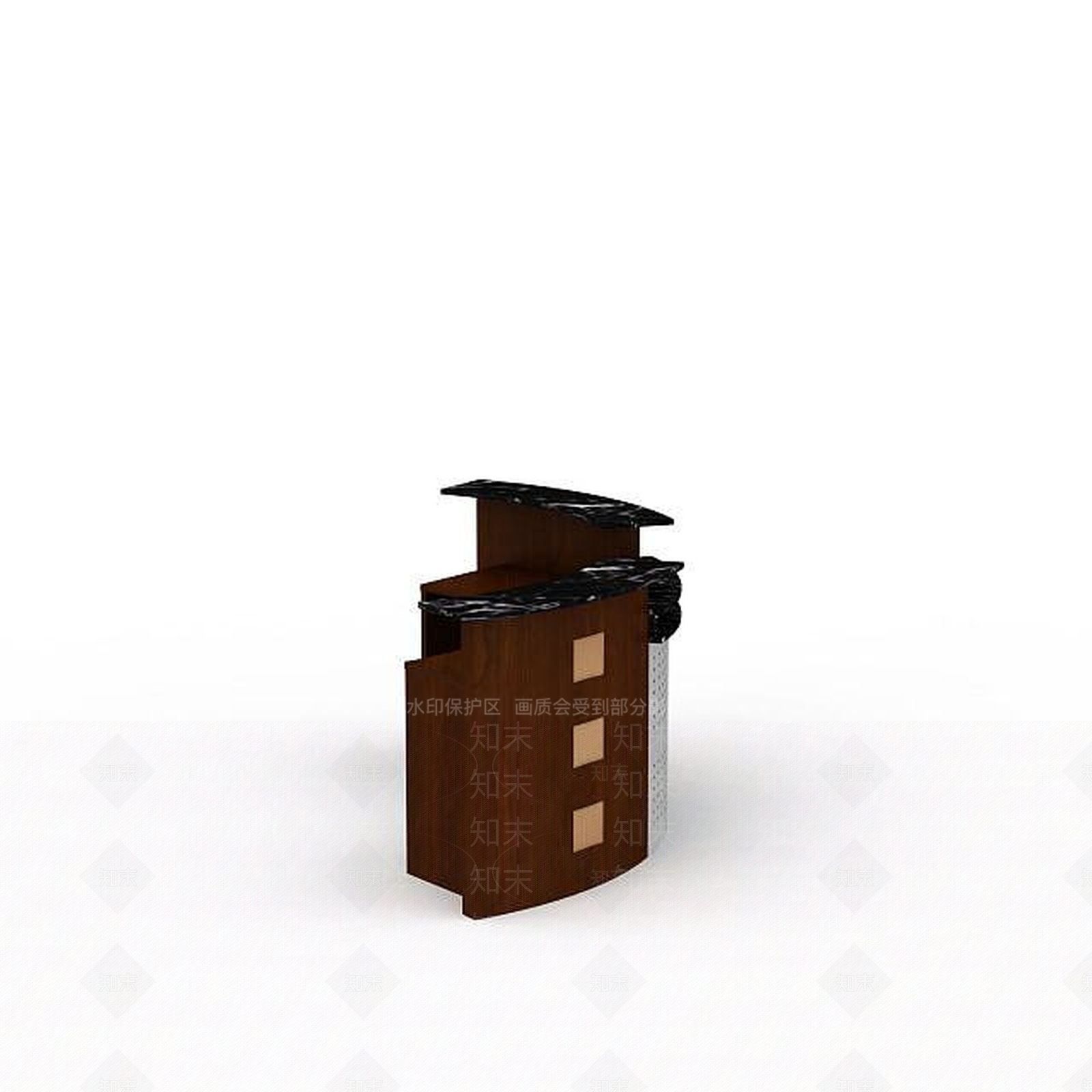 现代接待台3D模型下载【ID:1198080560】
