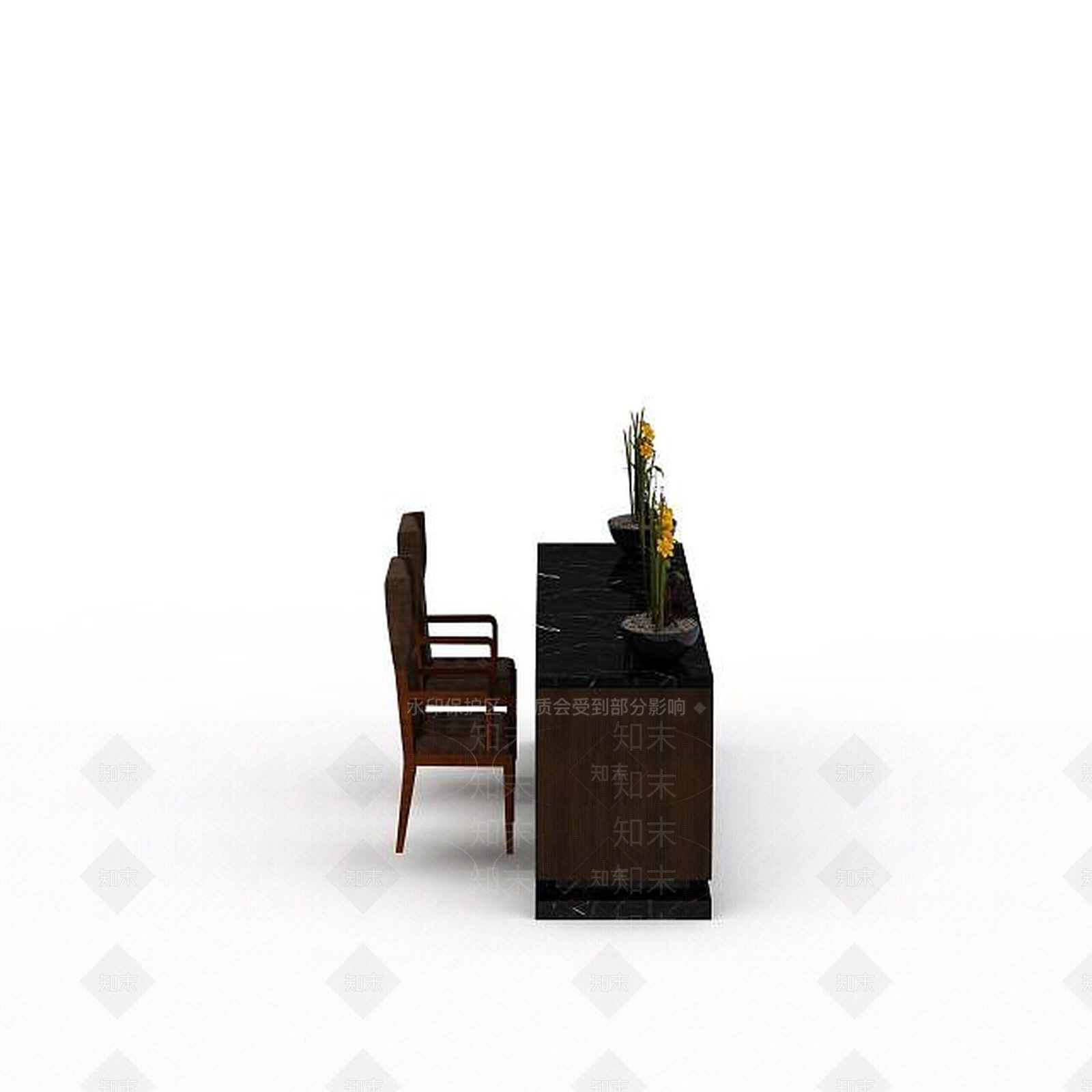 现代前台接待台3D模型下载【ID:1198080532】