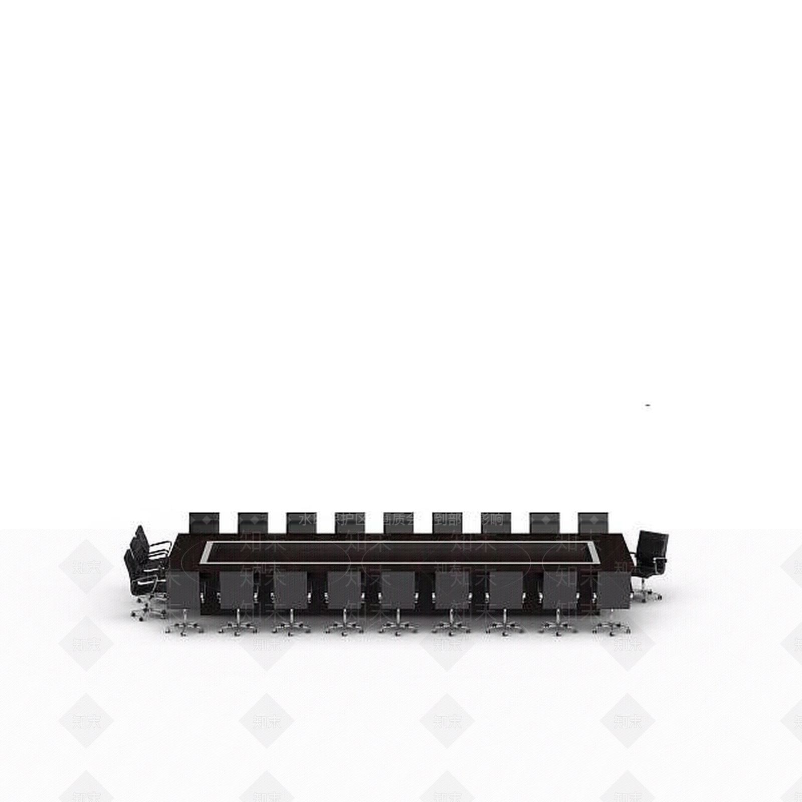 现代大型会议桌椅组合3D模型下载【ID:1198080799】