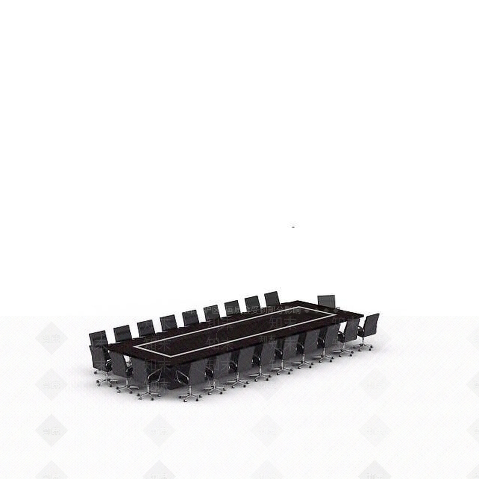 现代大型会议桌椅组合3D模型下载【ID:1198080799】