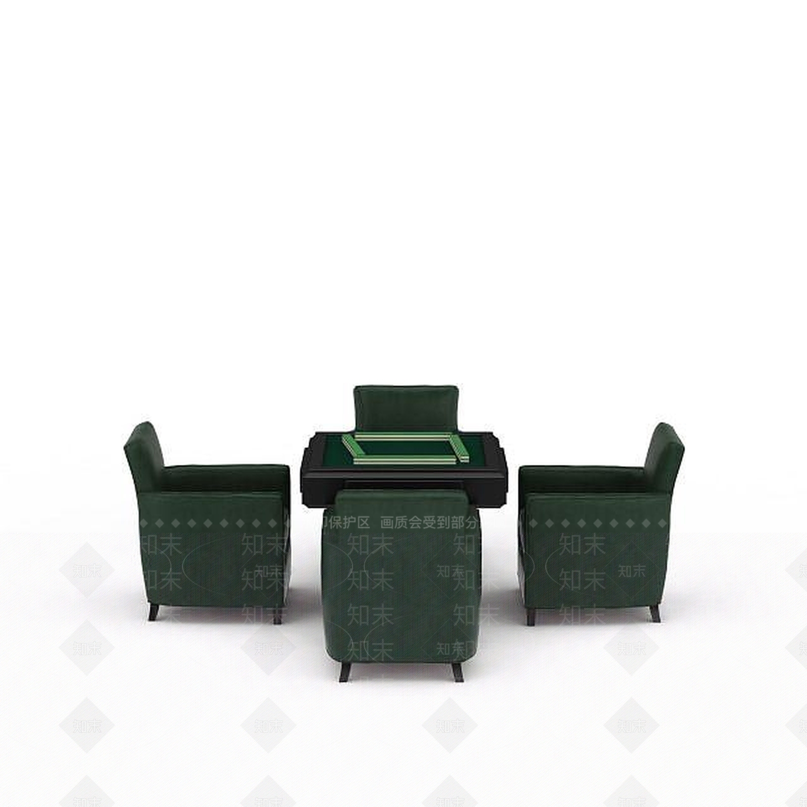 现代全自动麻将桌3D模型下载【ID:1198080949】