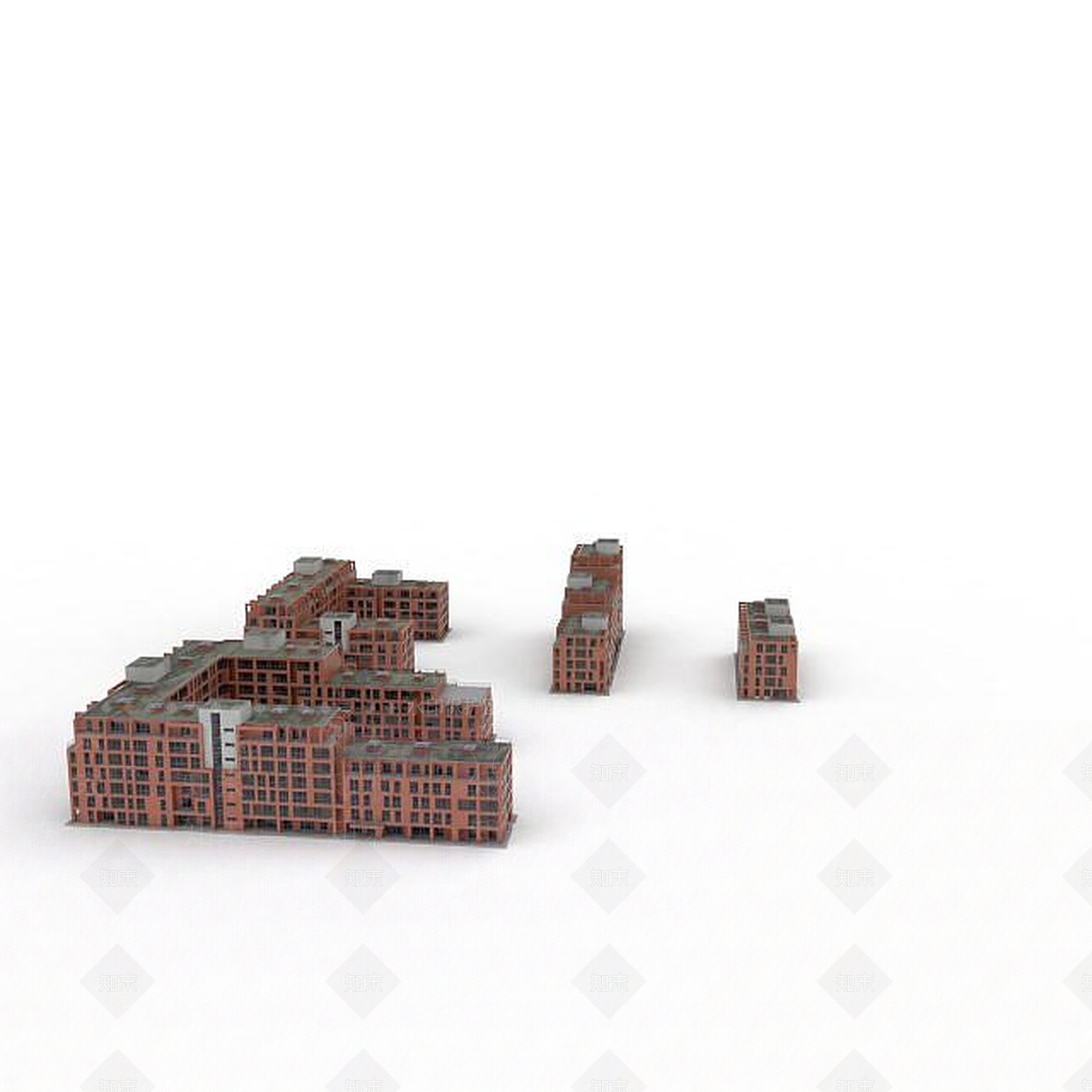现代建筑配楼3D模型下载【ID:1198081762】