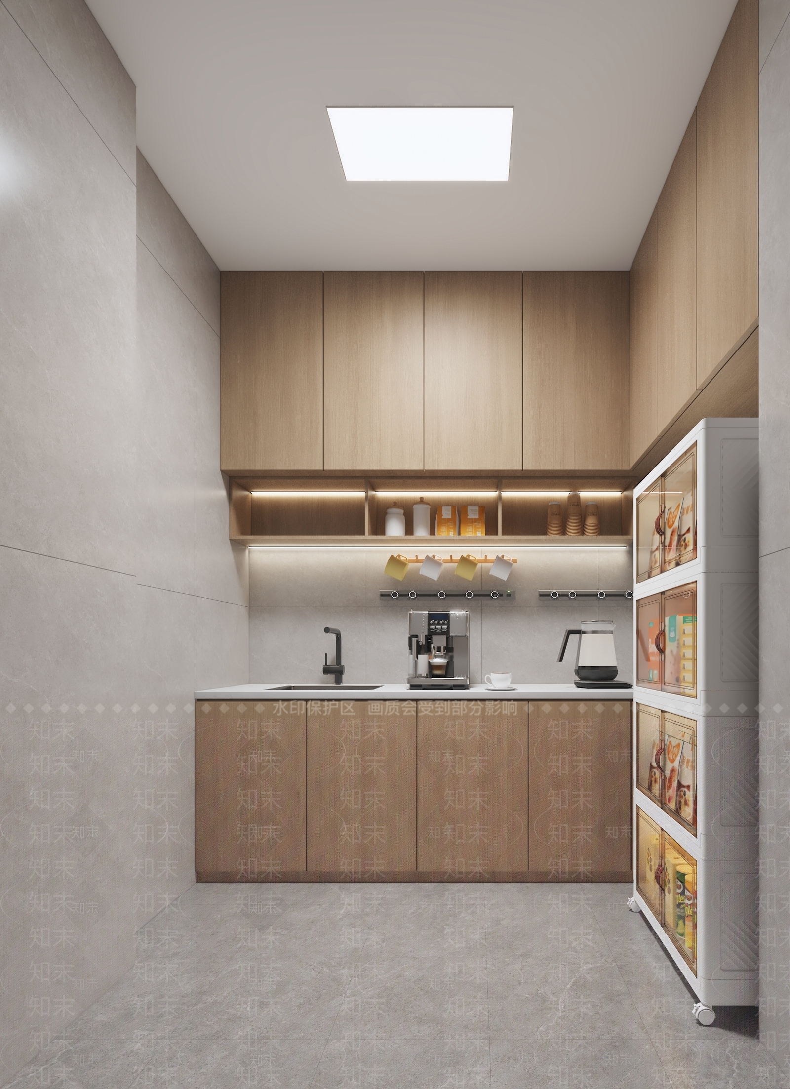 现代茶水间3D模型下载【ID:1198083527】
