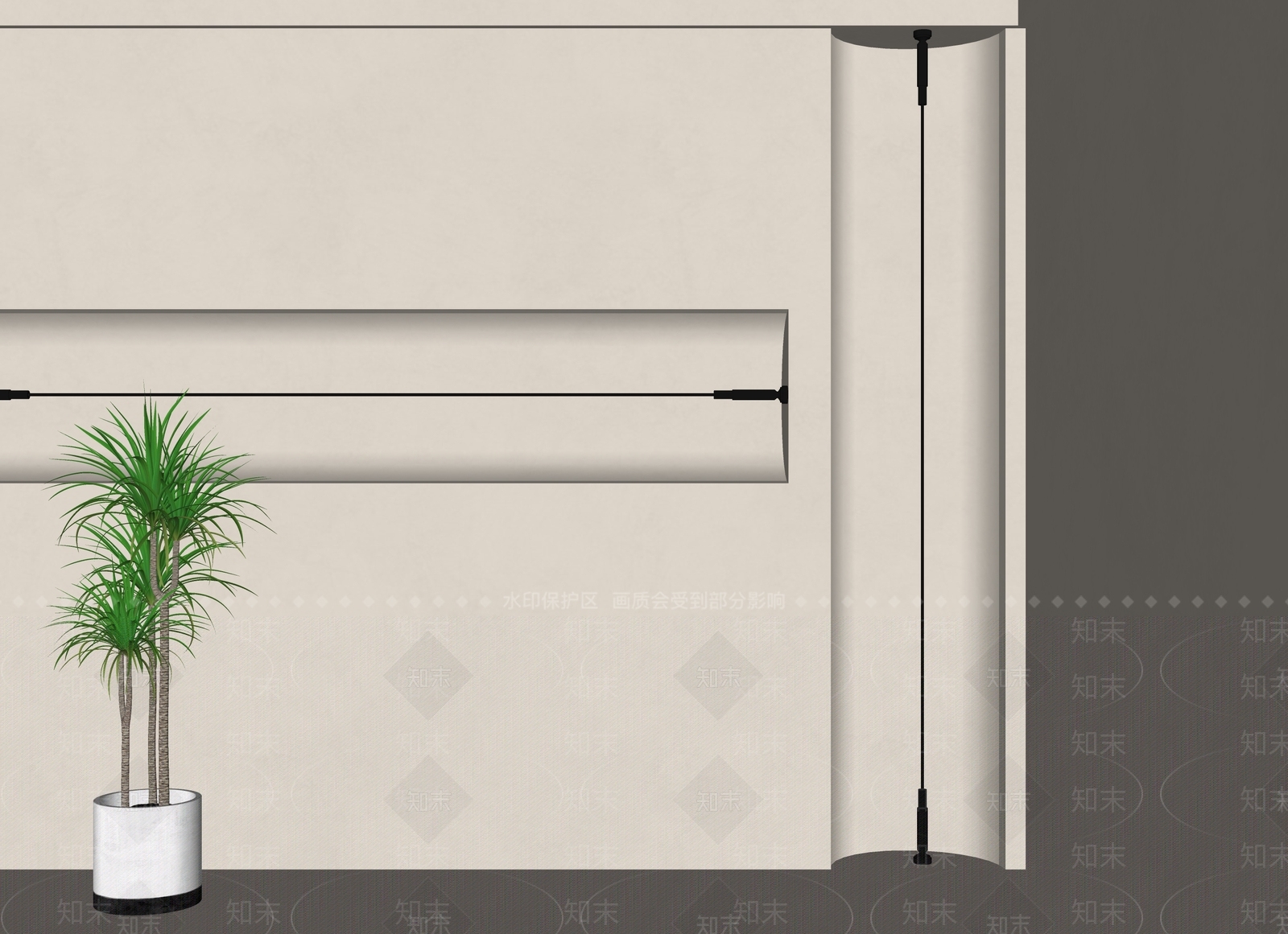 现代其他灯具SU模型下载【ID:1198087772】