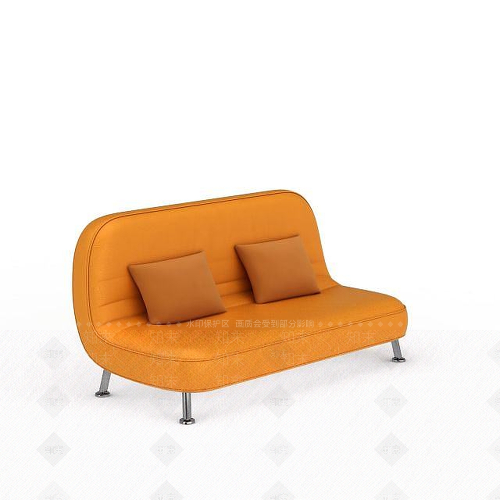 现代双人沙发3D模型下载【ID:1198092513】