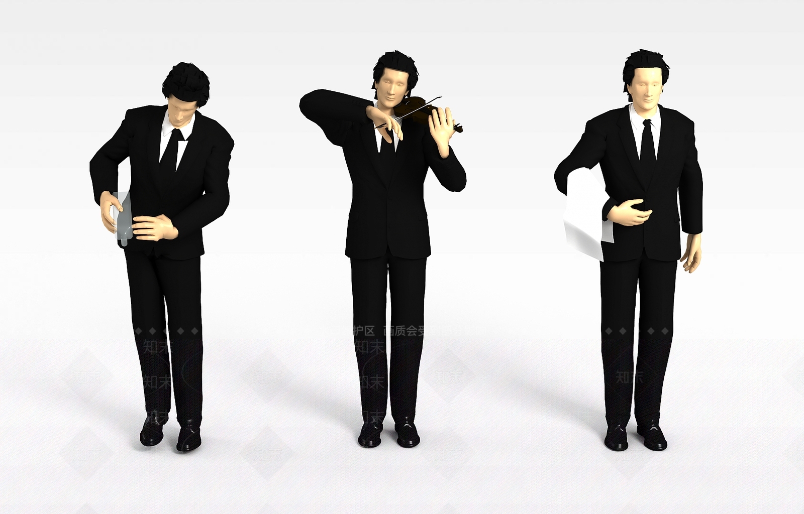 现代虚拟人物3D模型下载【ID:1199856755】
